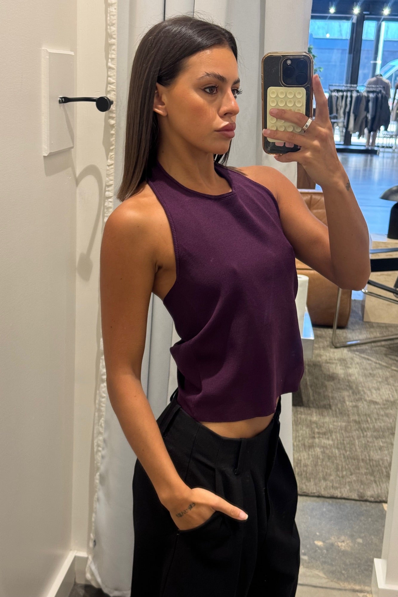 Opal Halter Top Wine