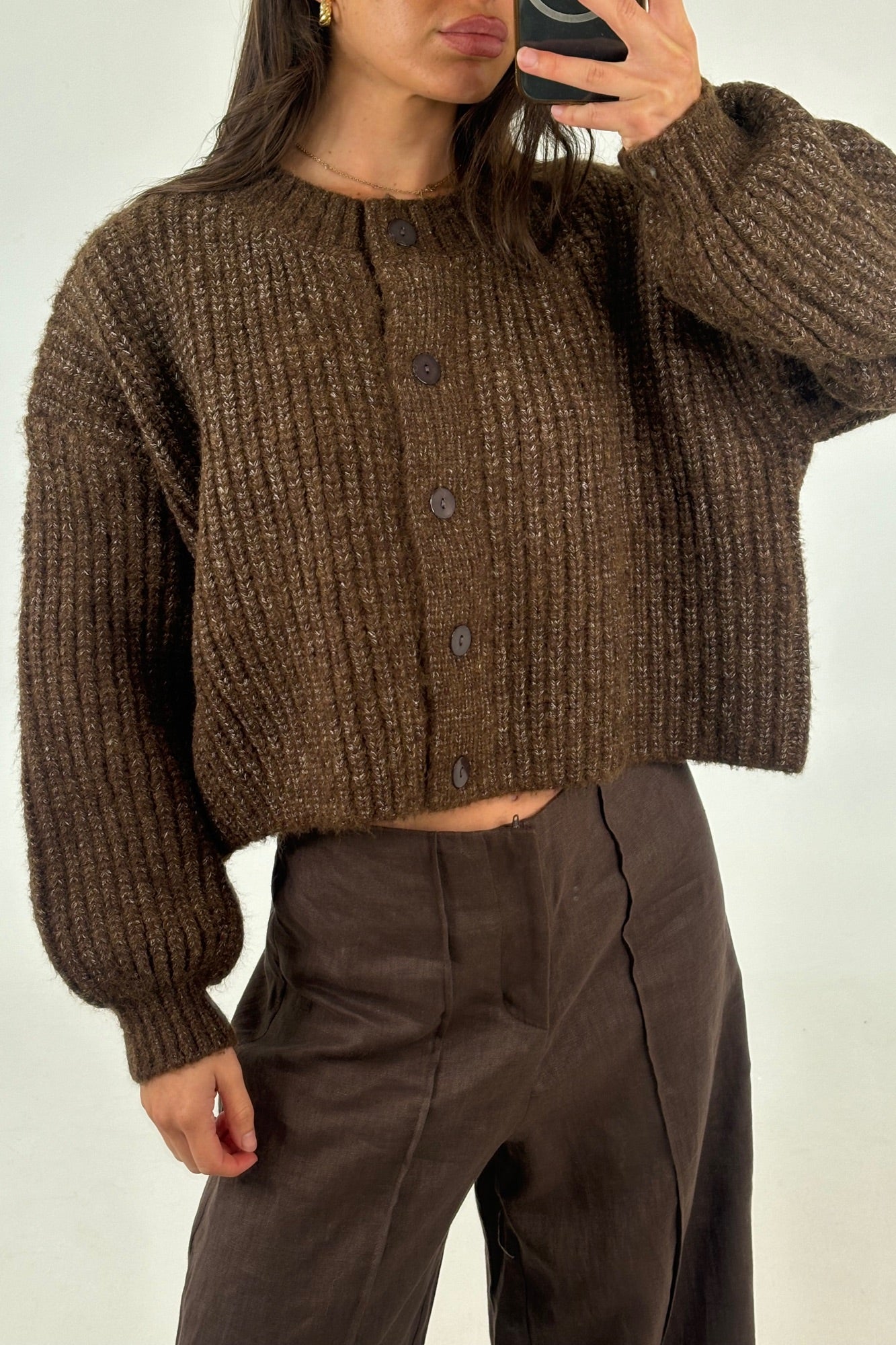 Valley Cardigan Chocolate
