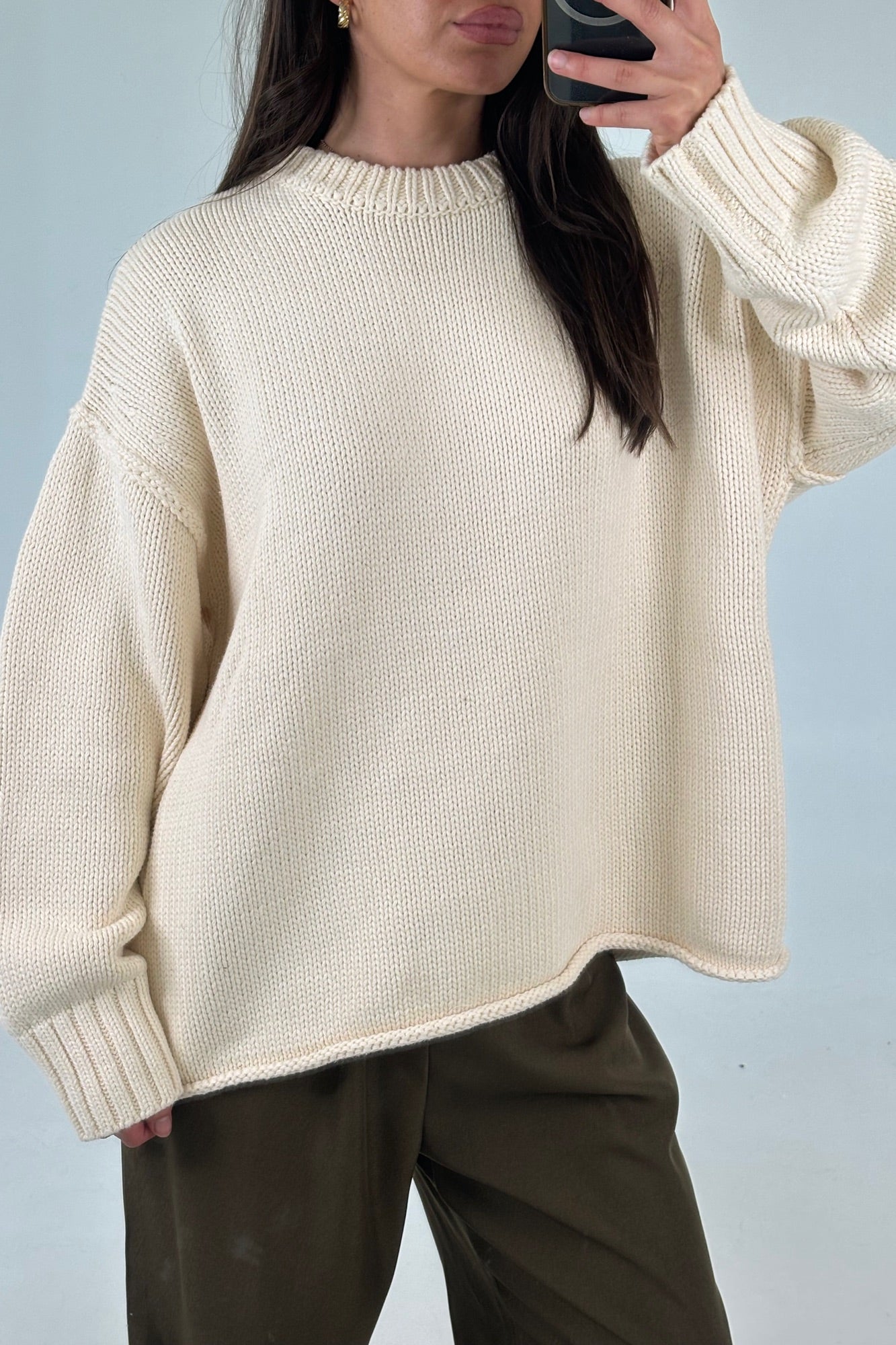 Nikova Knit Jumper Cream
