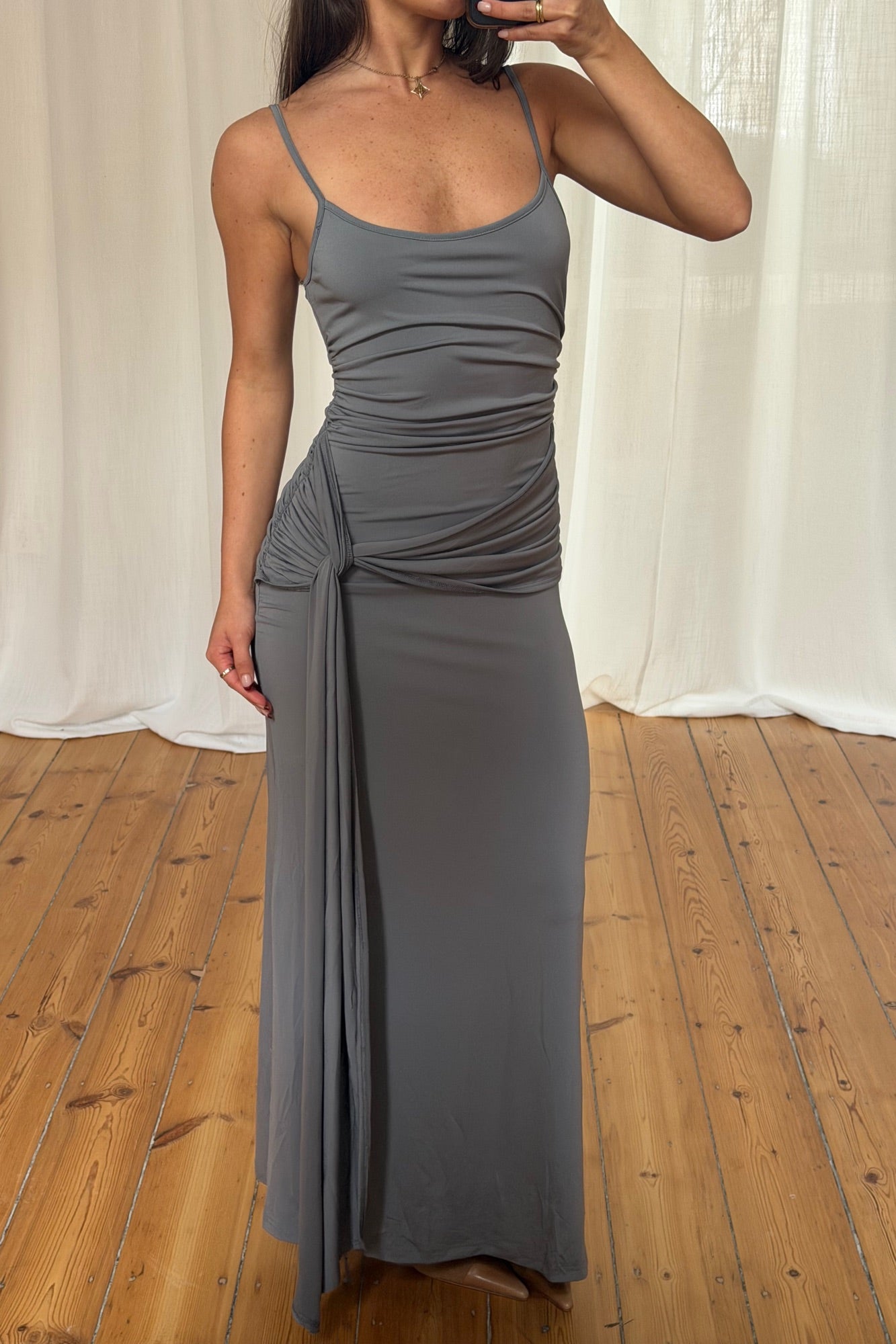 Jayla Maxi Dress Charcoal