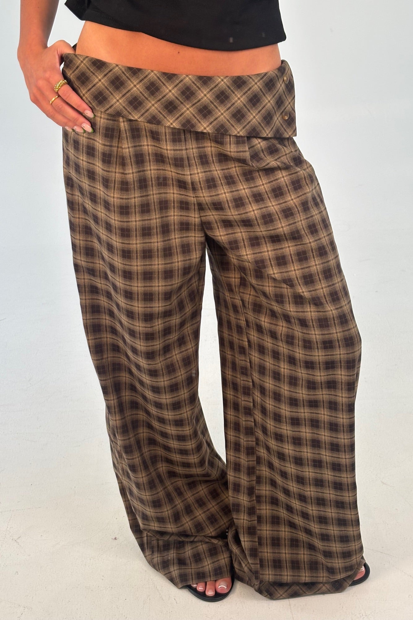 Karter Pant Brown Check