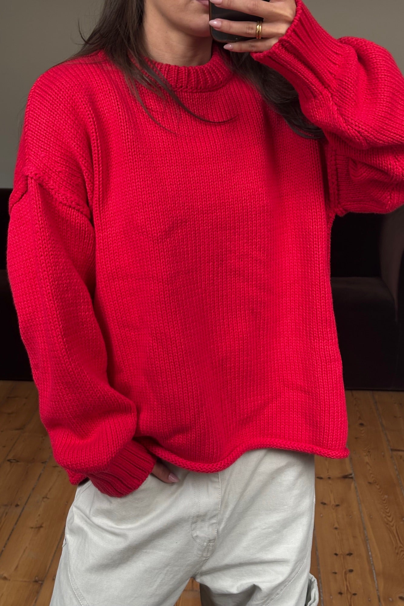 Nikova Knit Jumper Cherry