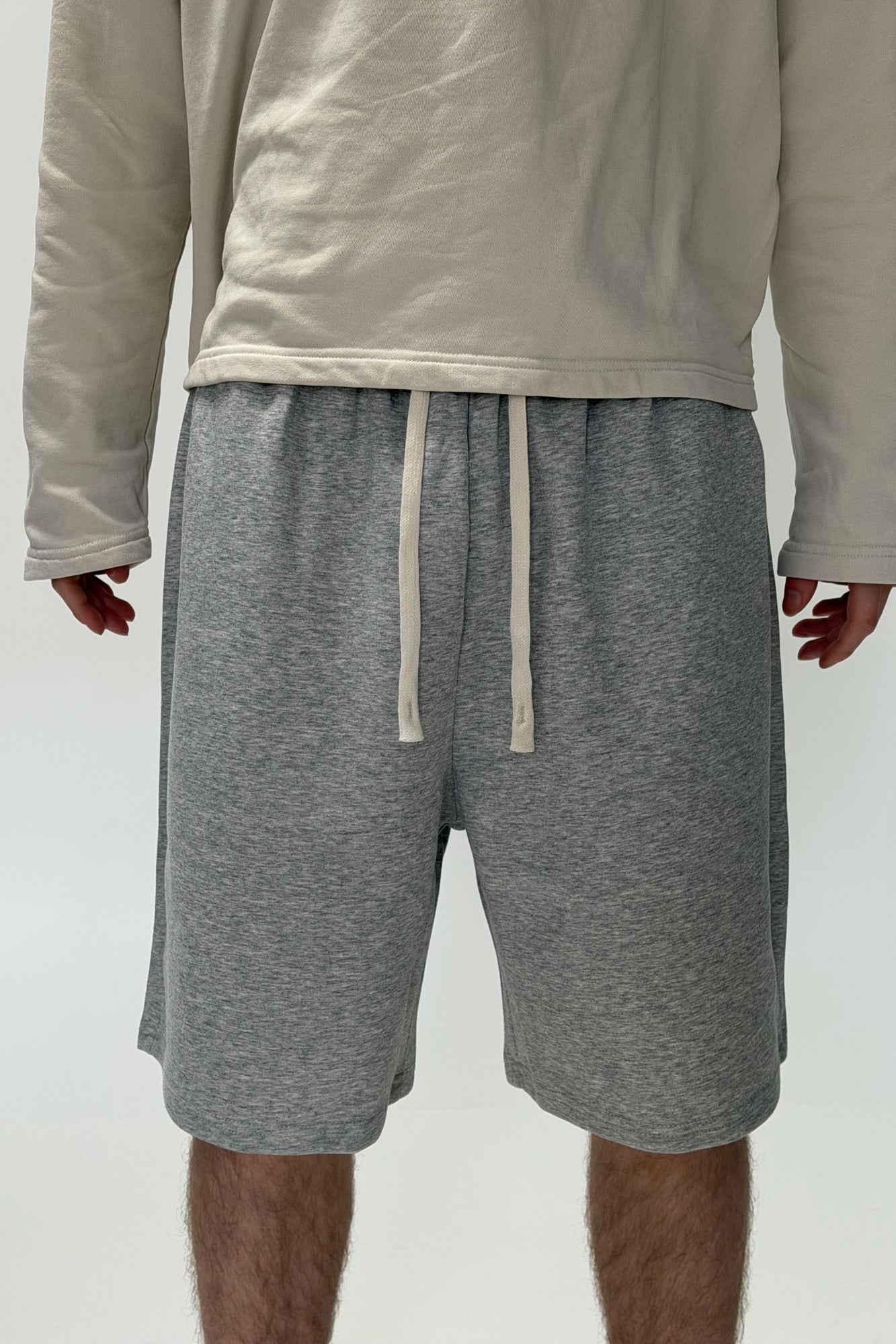 Drop Cotton Short Grey