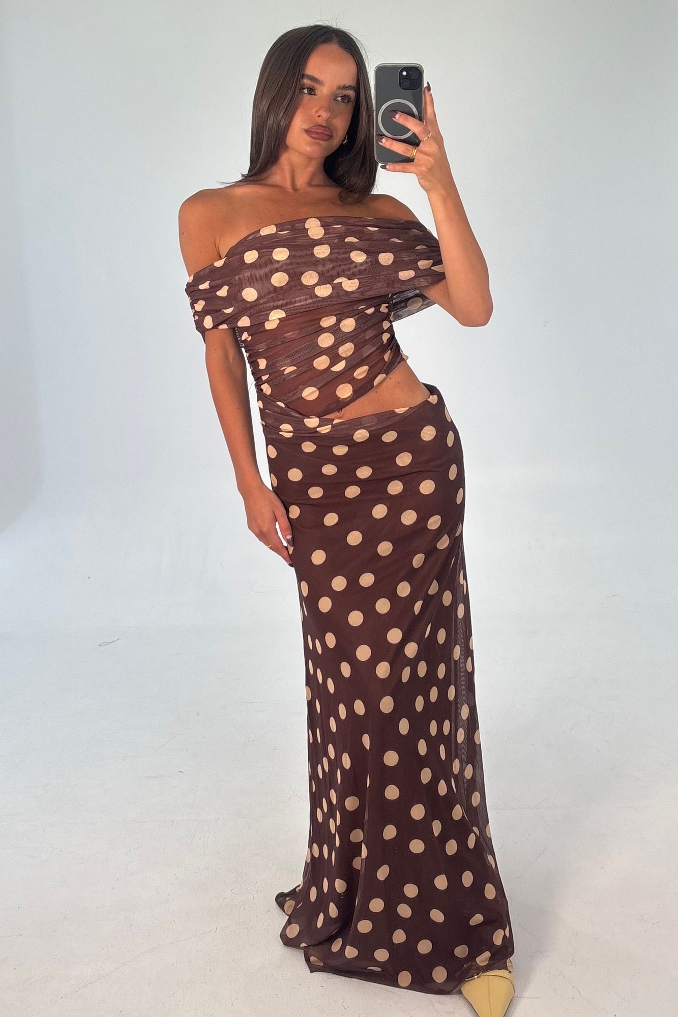 Skylar Midi Dress Mocha