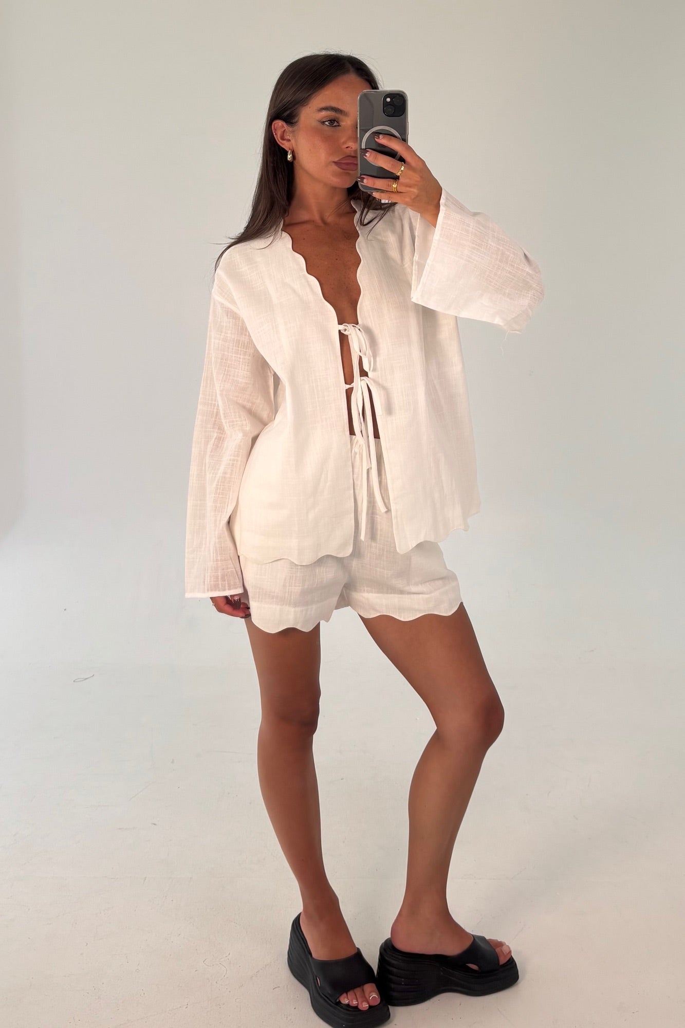 Tianna Scallop Set White