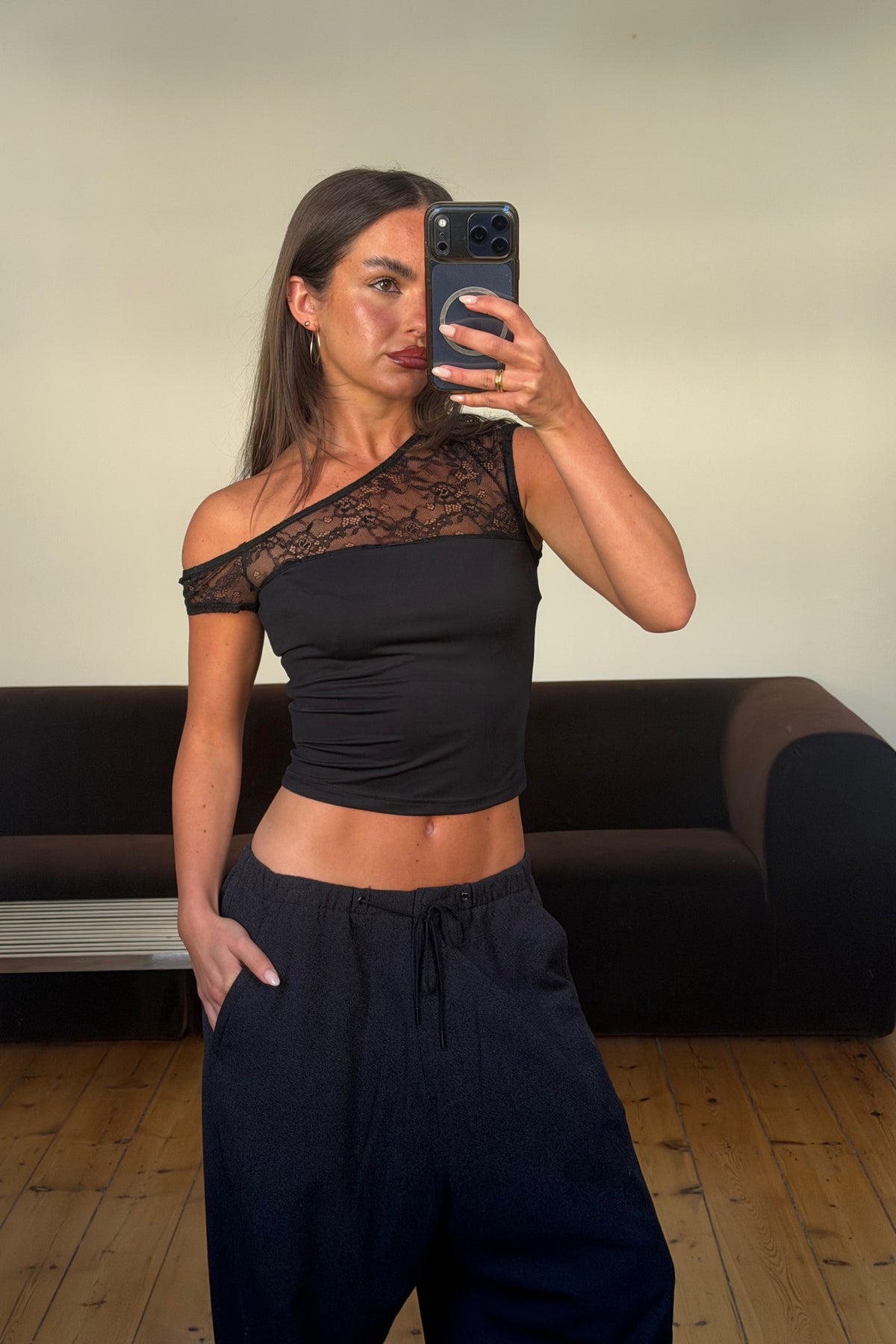 Monique Lace Top Black