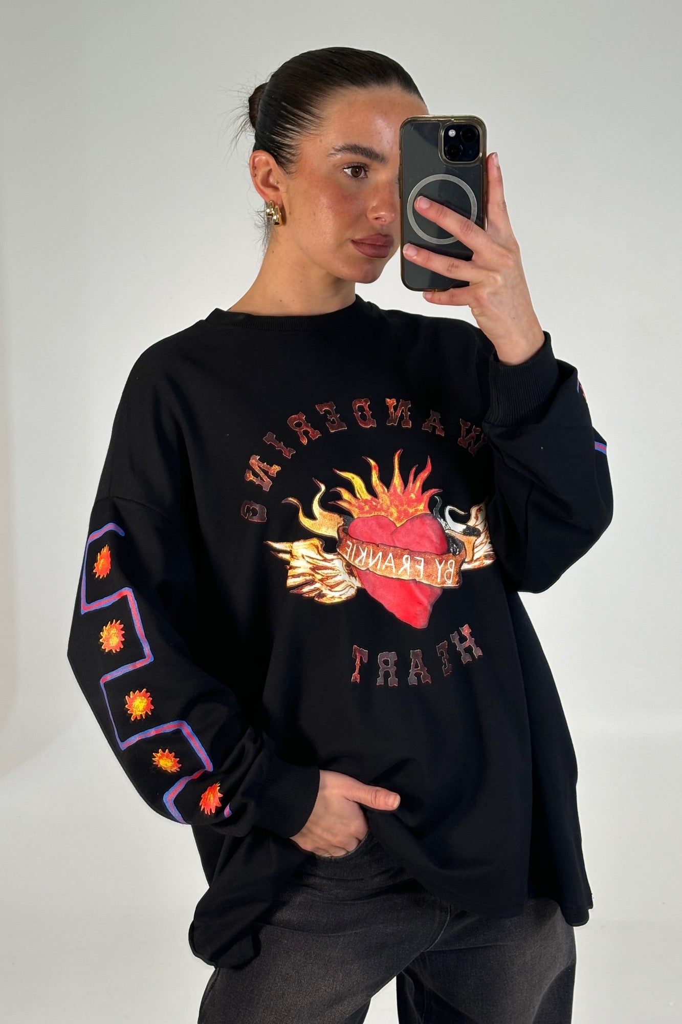Wandering Hearts Top Black