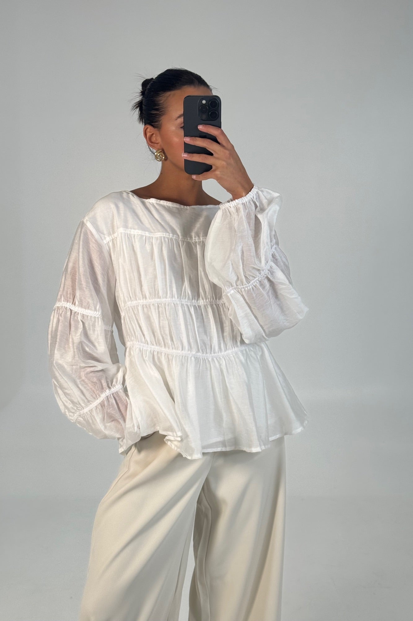 Jemimah Top White