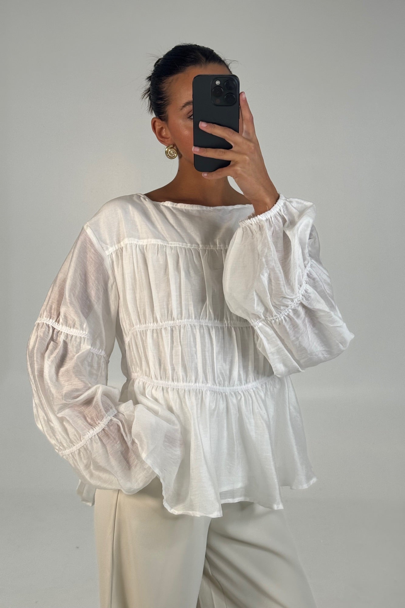 Jemimah Top White