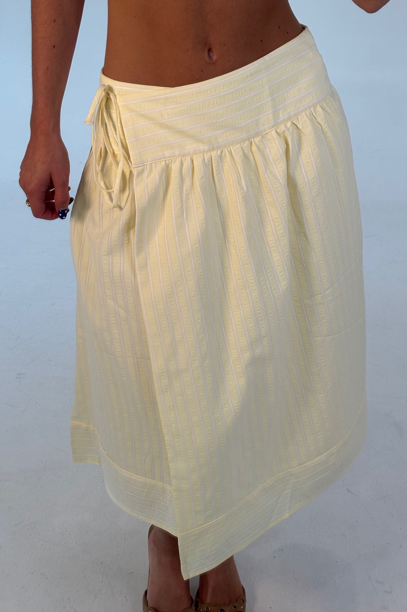 Chase Midi Skirt Lemon