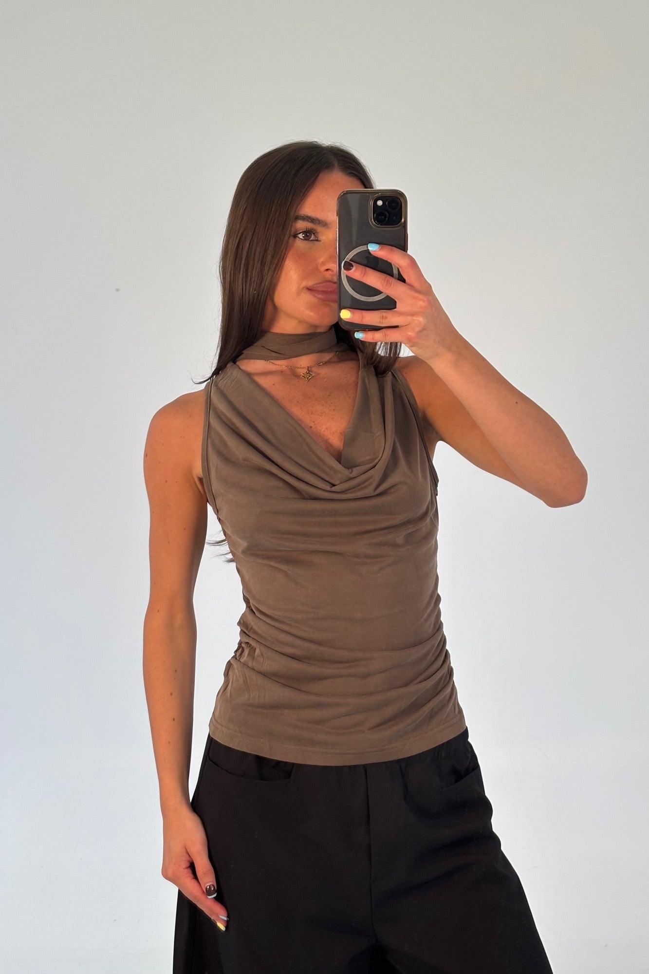 Eliza Top Brown