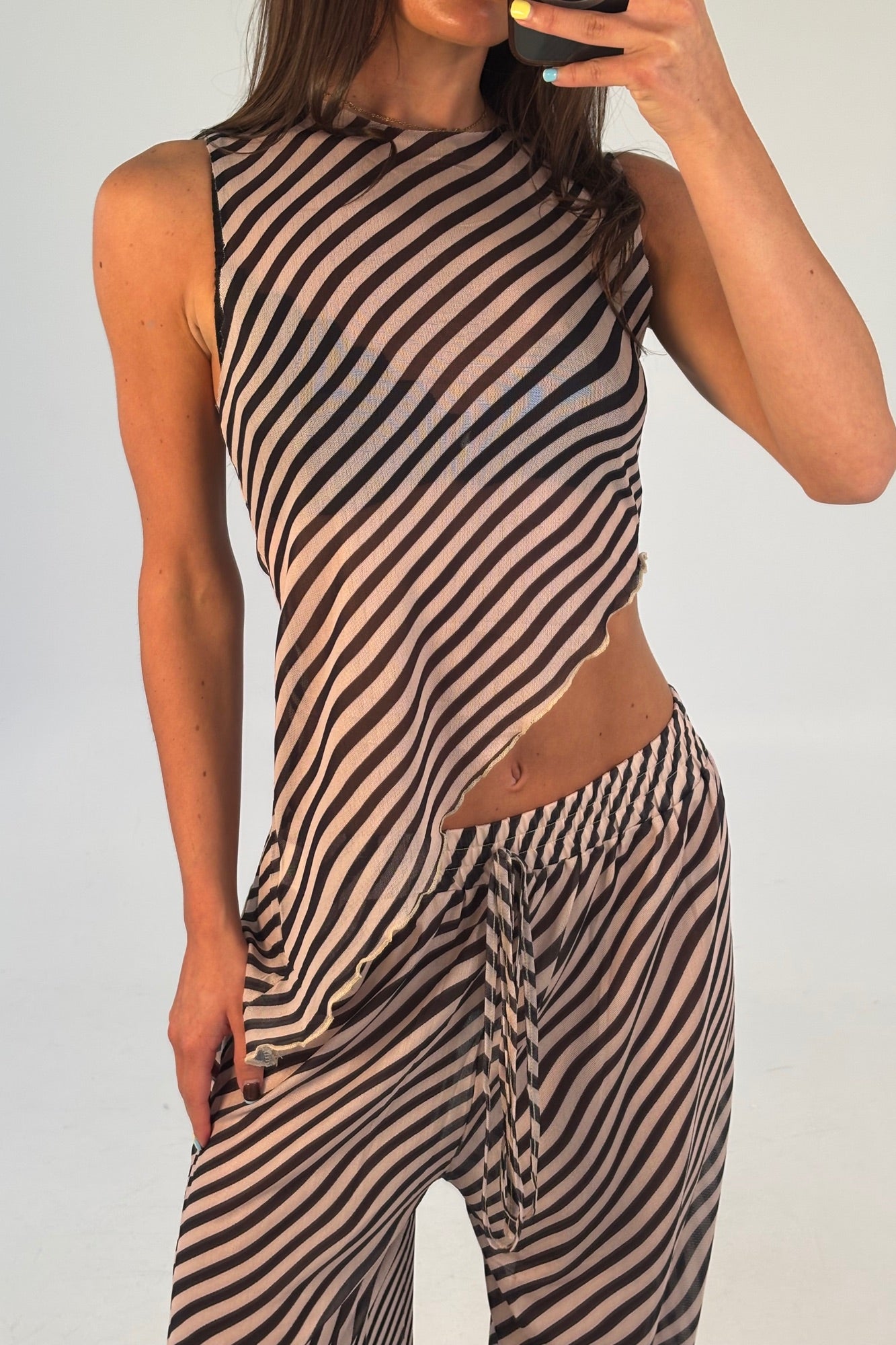 Mia Sheer Set Brown