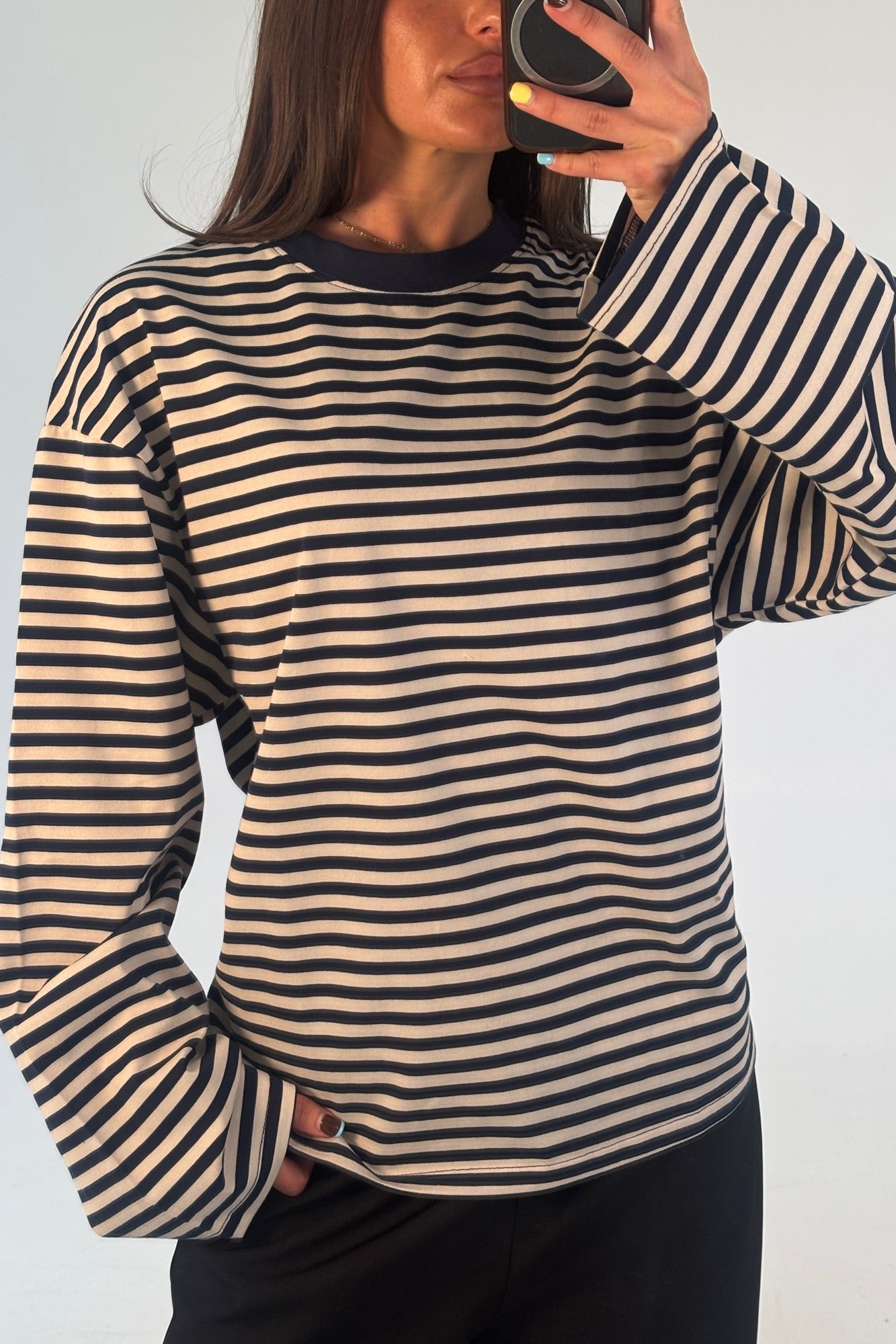 Sadie Long Sleeve Navy