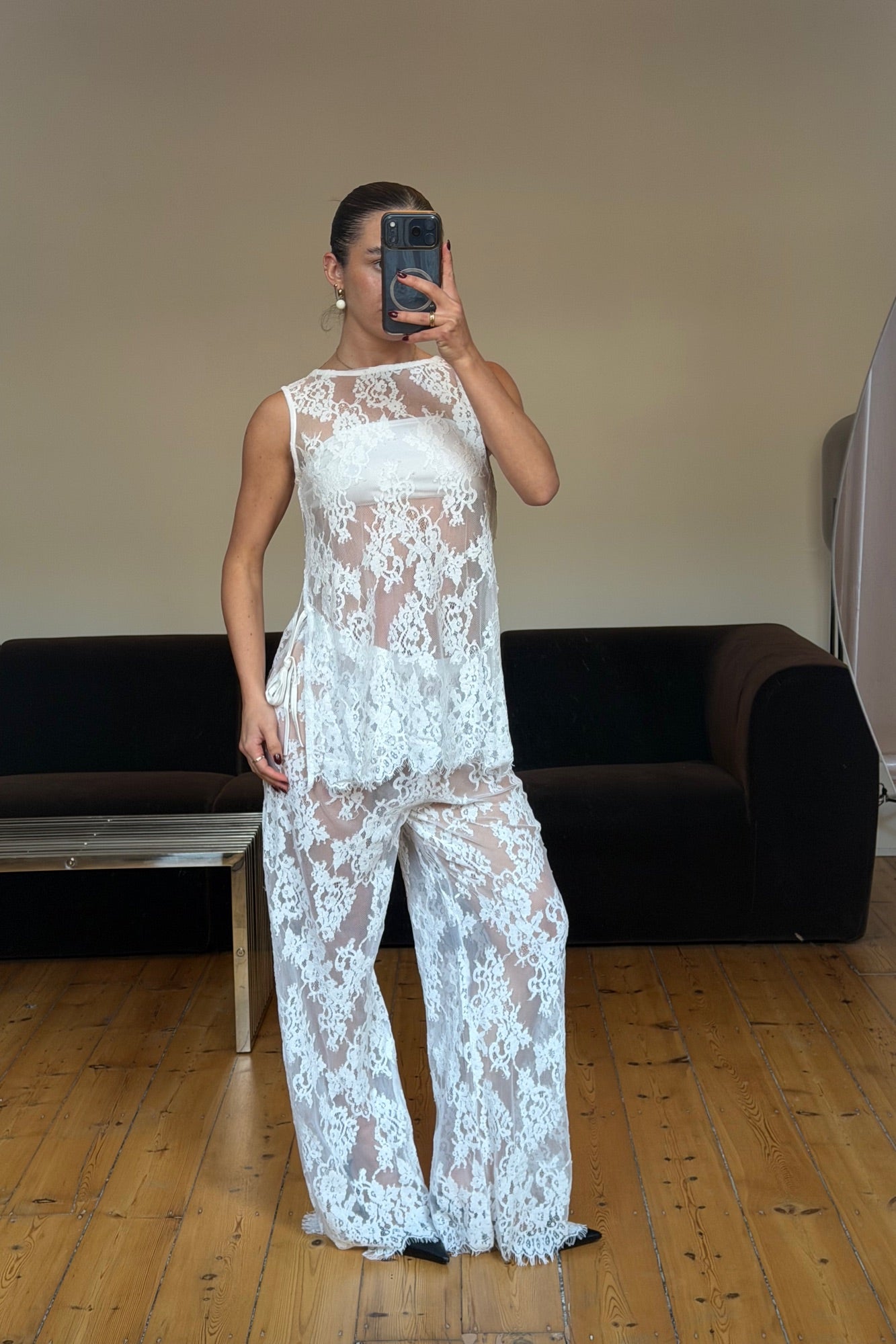 Sandy Lace Set White