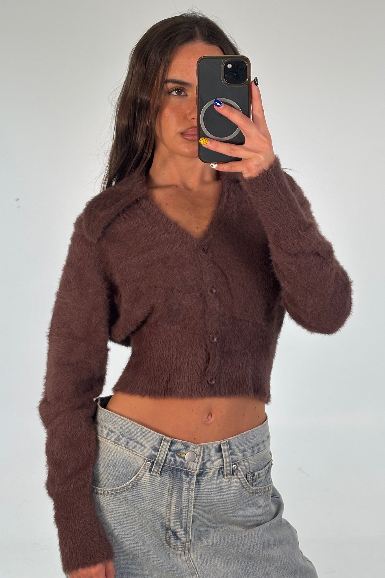 Zyra Cardigan Cocoa