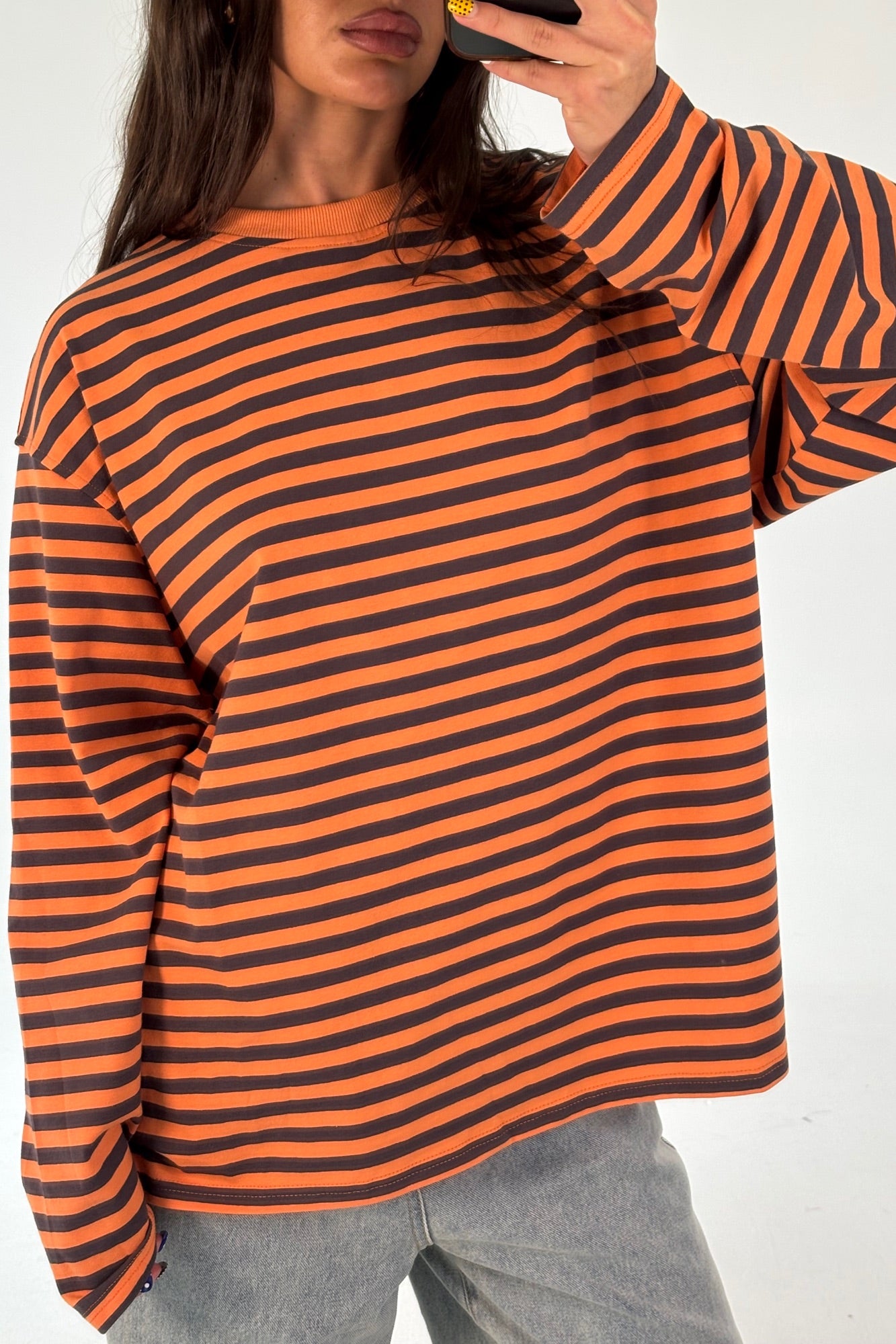Asher Long Sleeve Tangerine