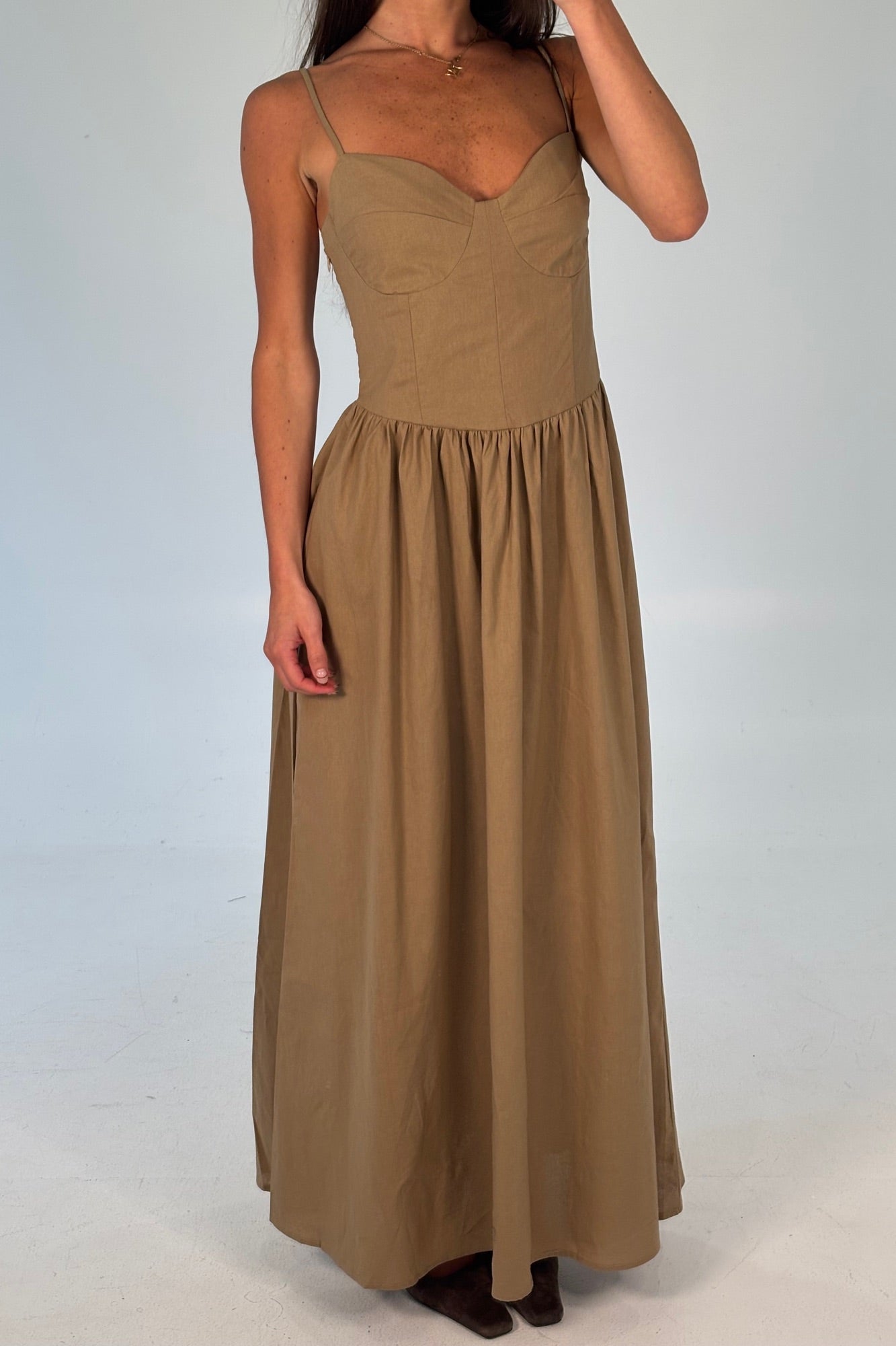Abbie Maxi Dress Latte