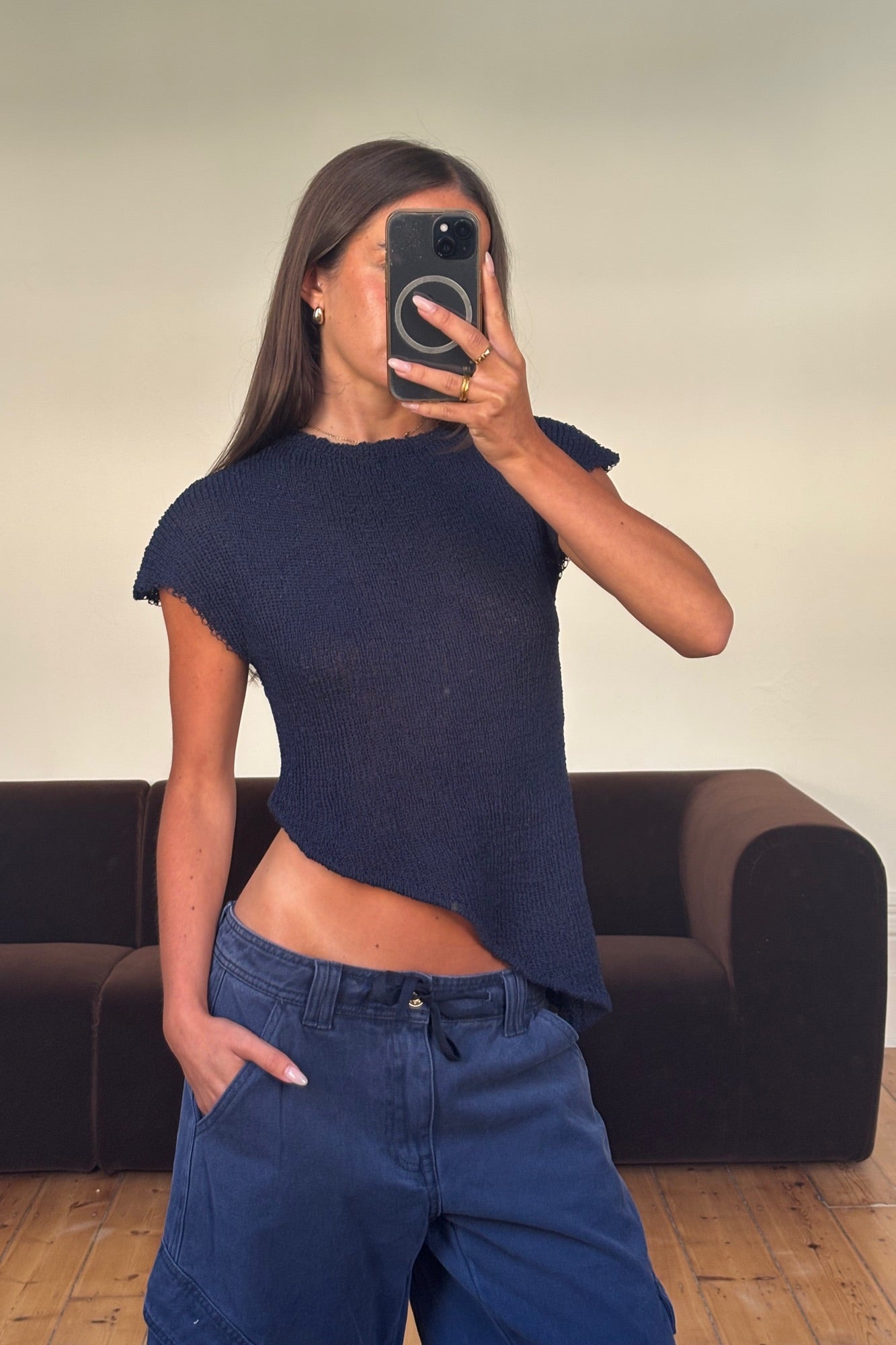 Cassie Top Navy