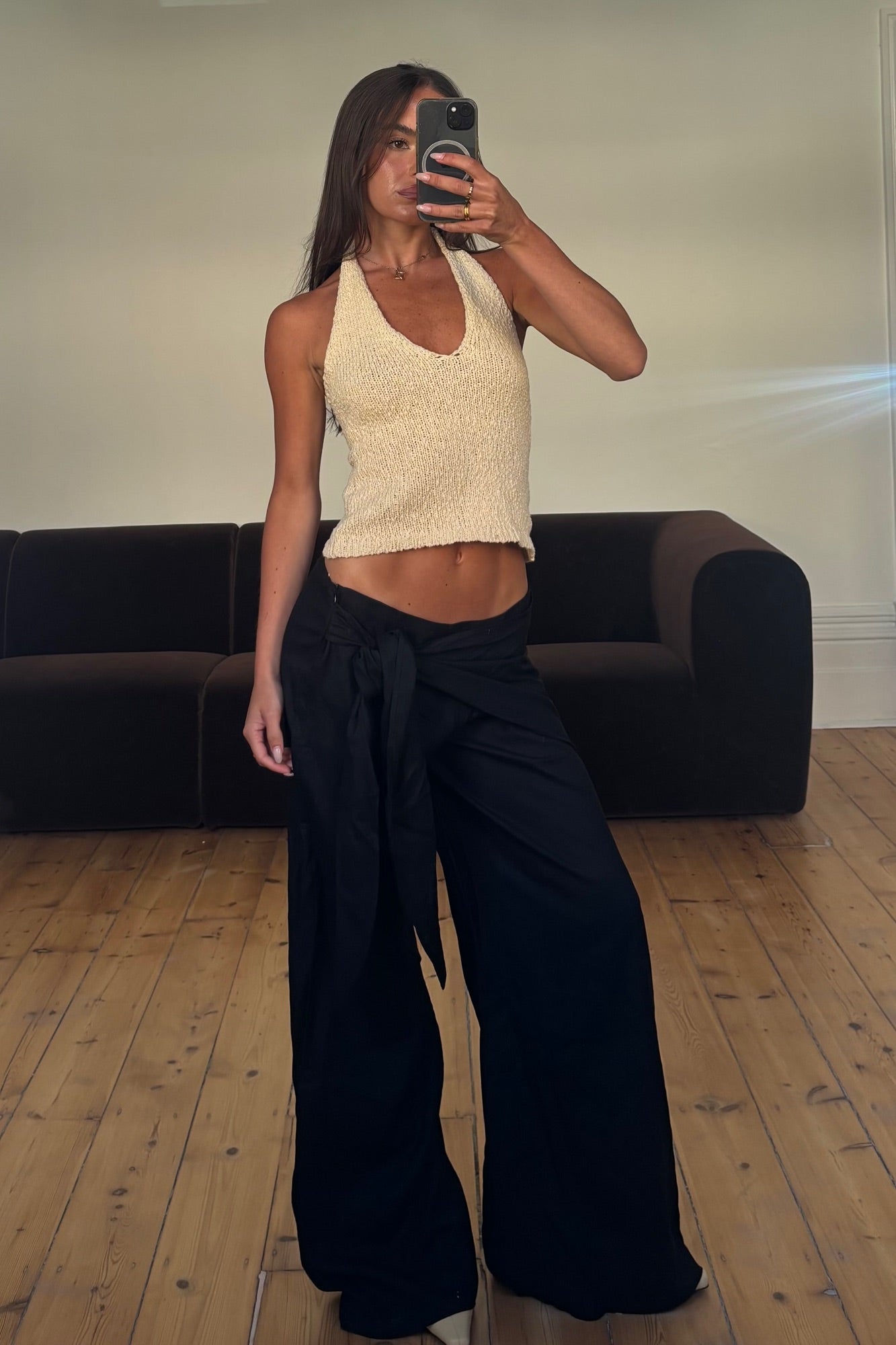 Halo Halter Top Butter