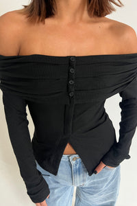 Rhia Longsleeve Top Black