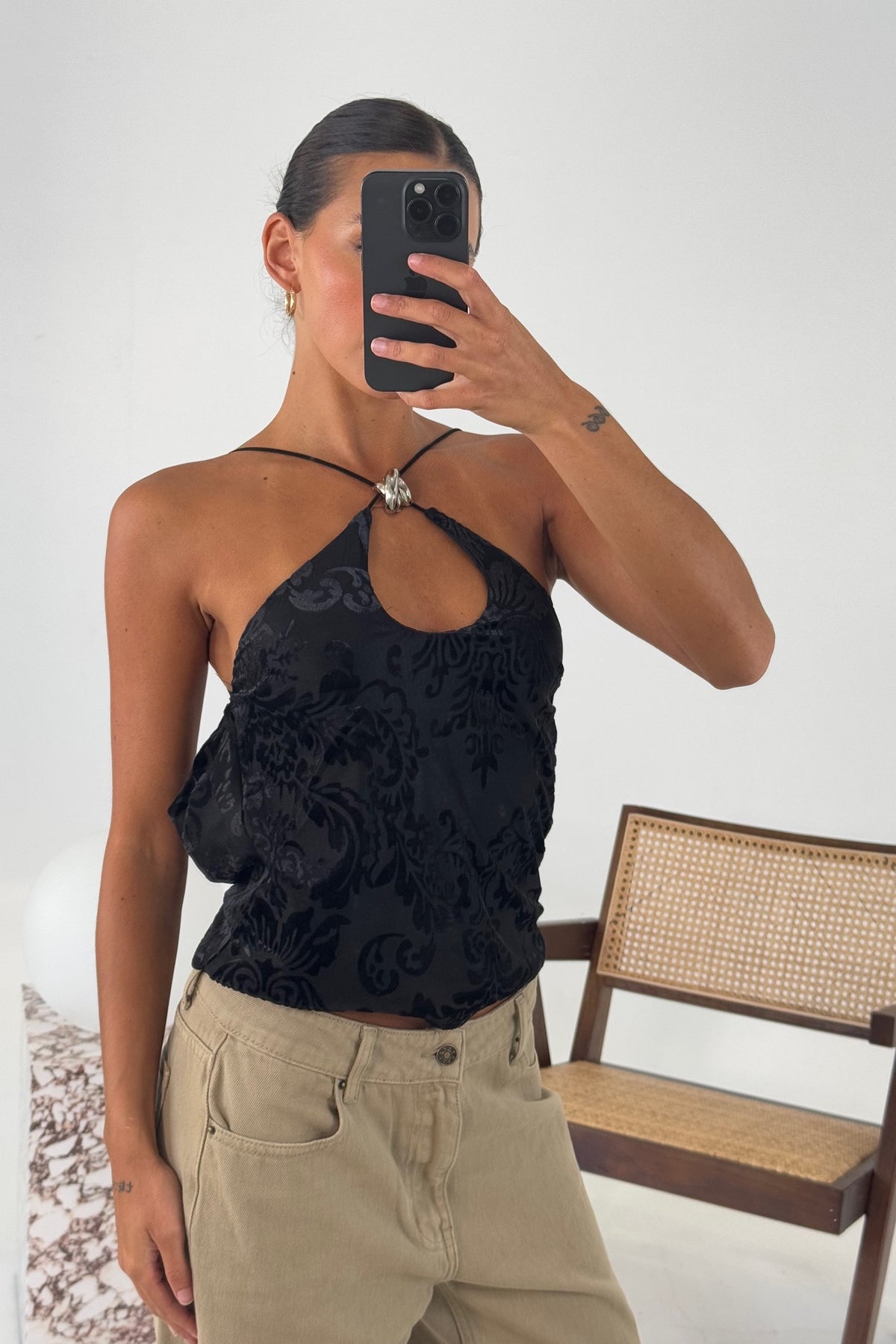 Elina Top Black