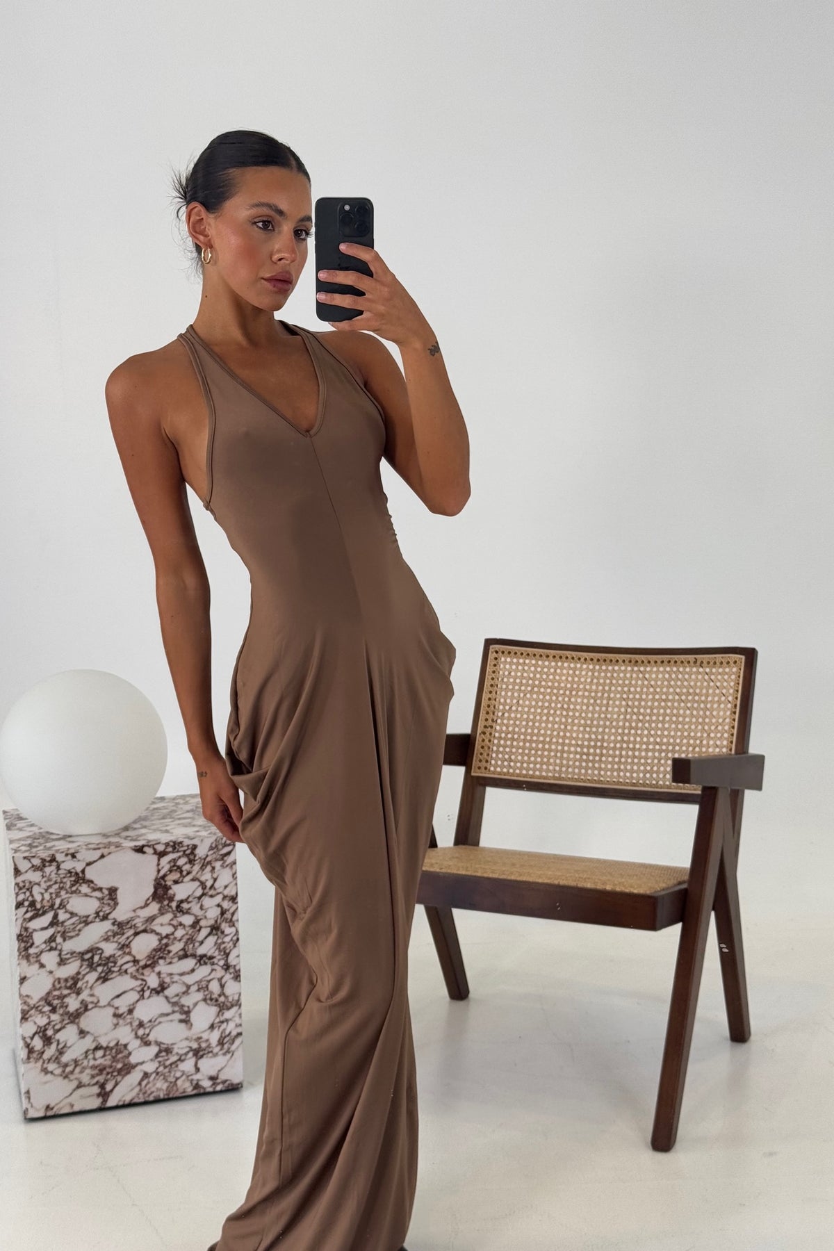 Stefani Dress Chocolate