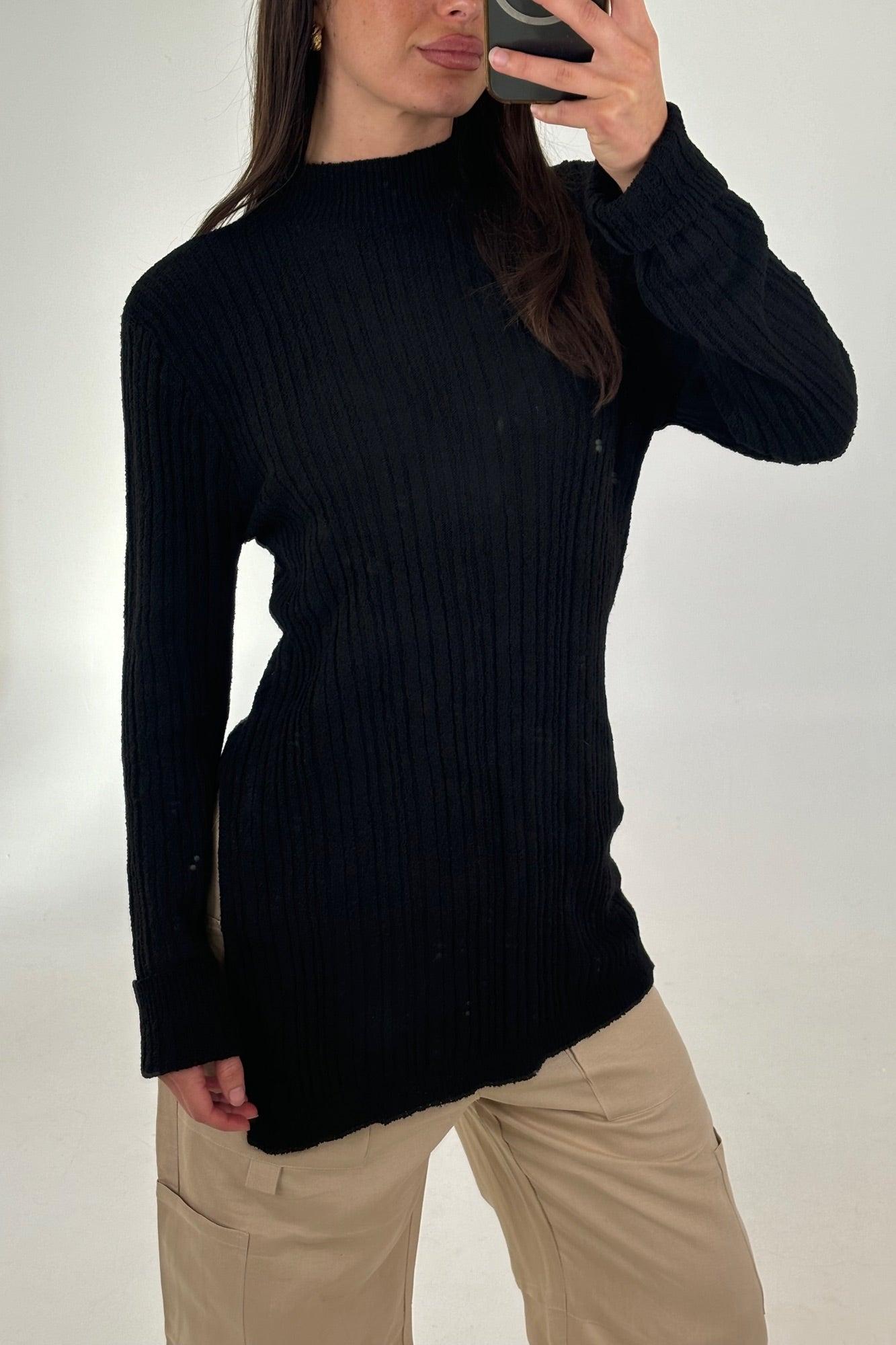Lexa Knit Top Black