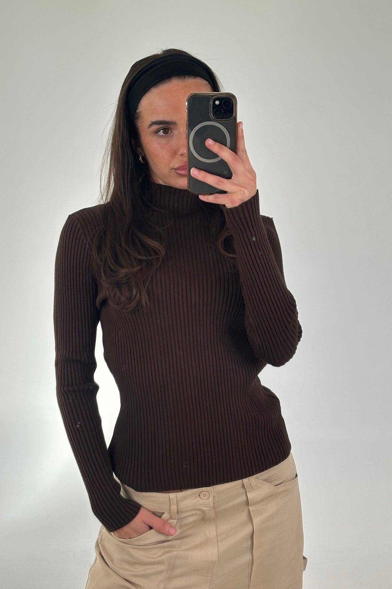 Freya Long Sleeve Chocolate