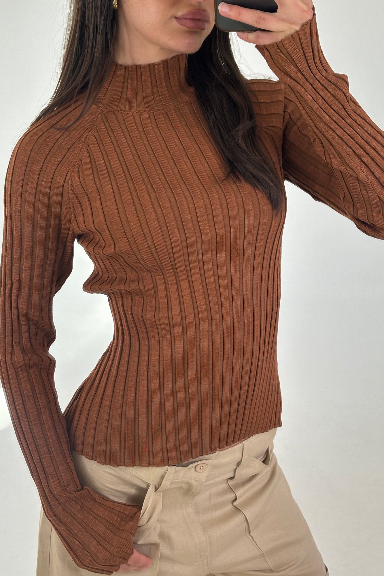Bodie Long Sleeve Camel