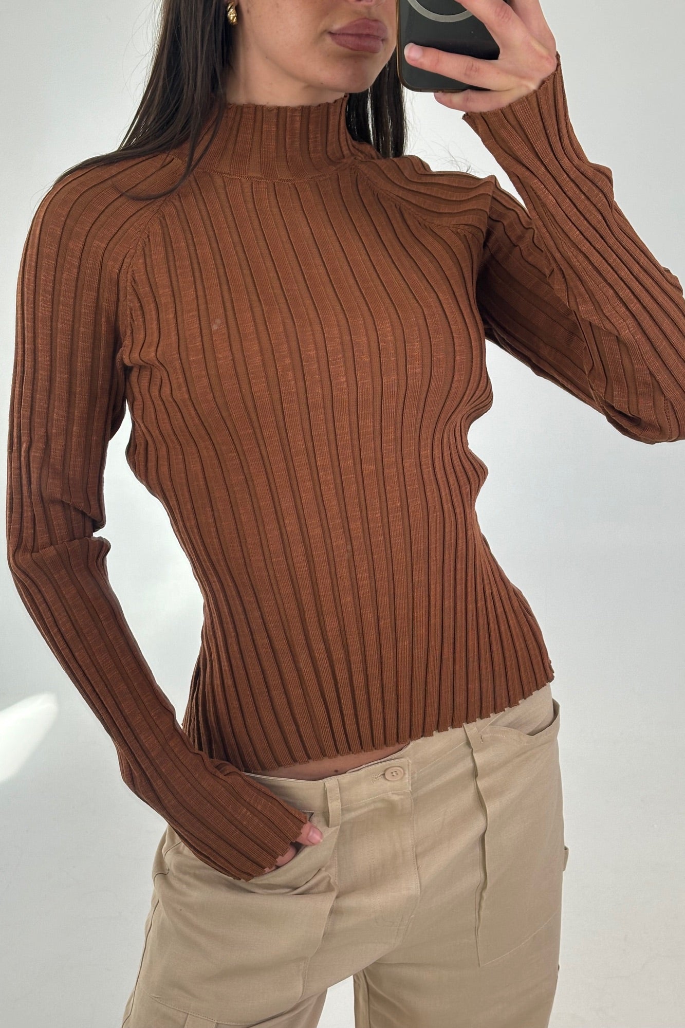 Bodie Long Sleeve Camel