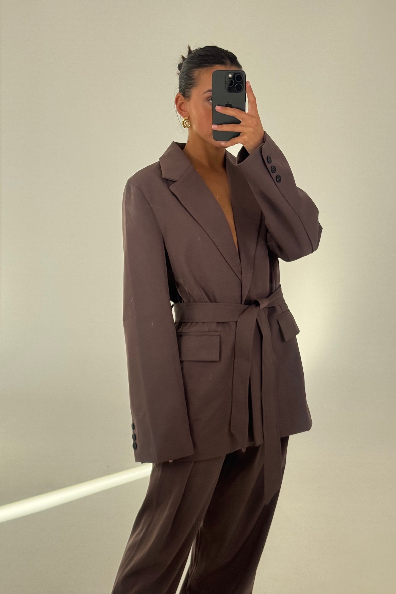 Vance Blazer Chocolate