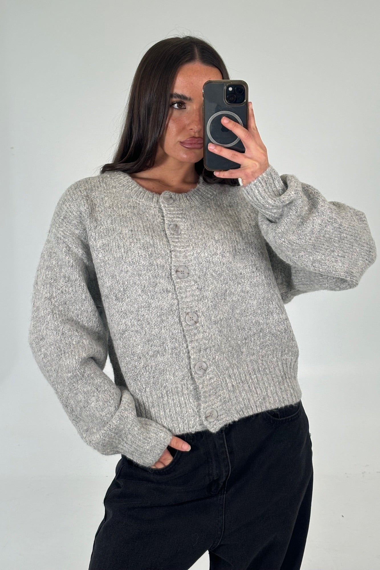 Sandra Cardigan Grey