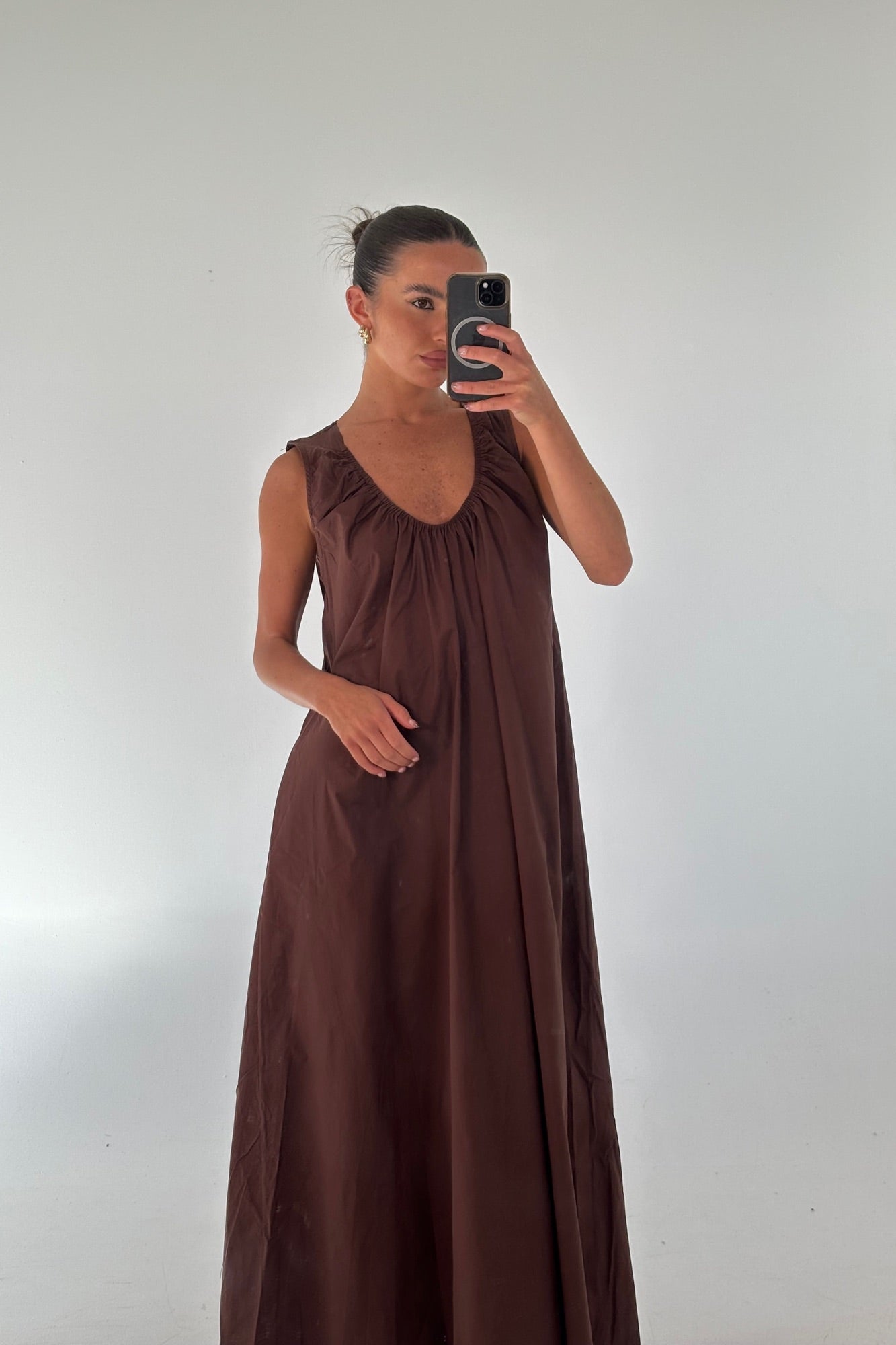 Pania Maxi Dress Chocolate