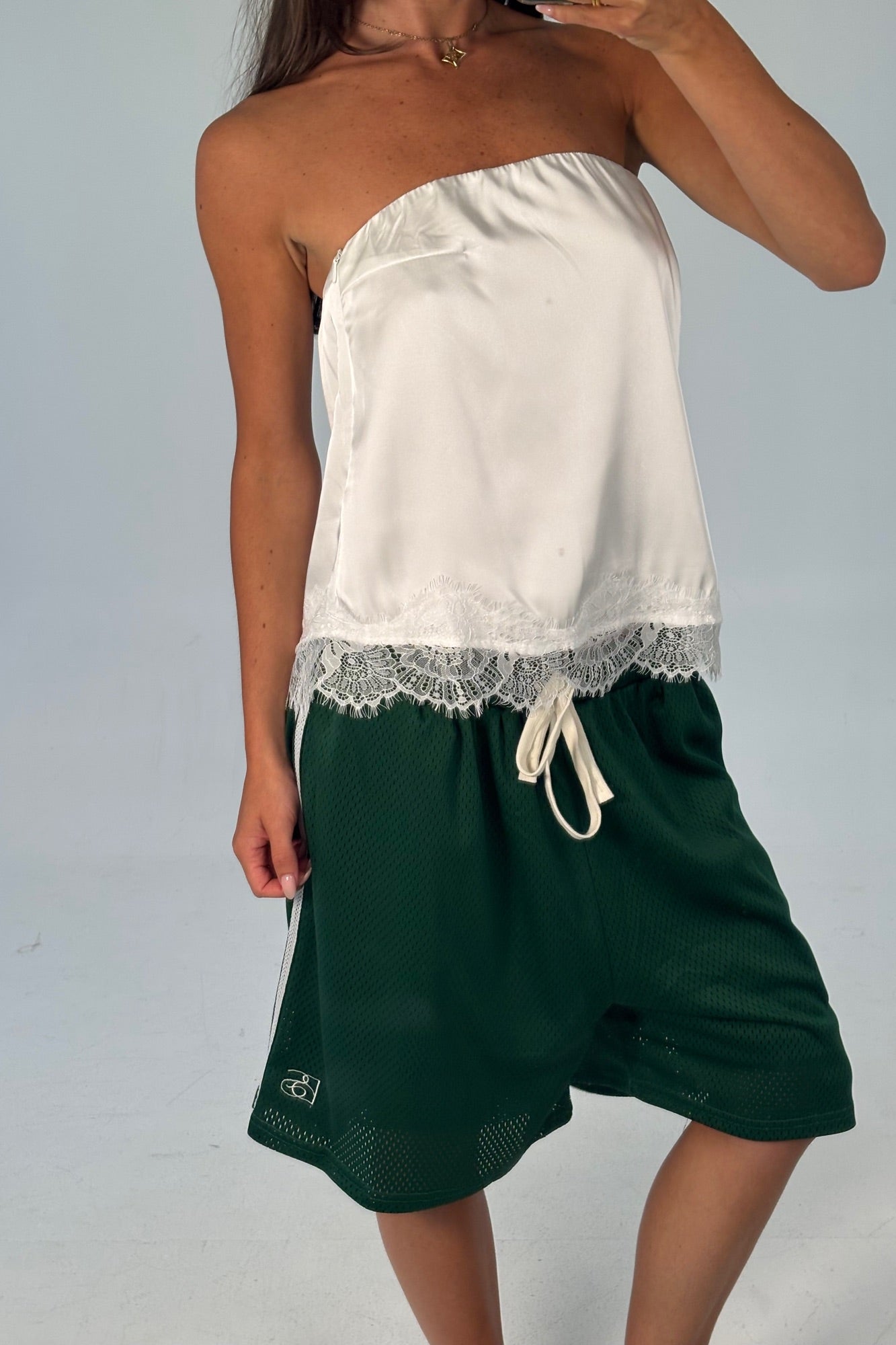 Stassie Strapless Top White