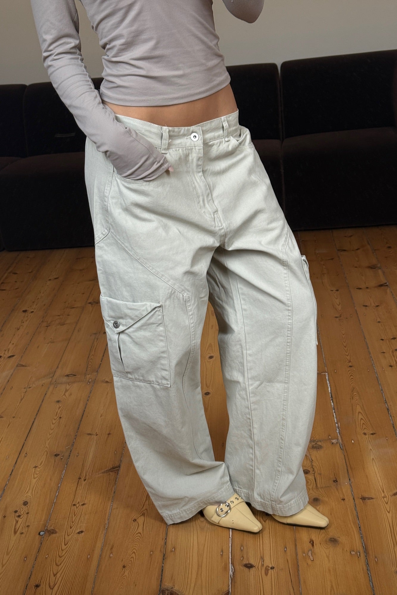 Annie Cargo Pant Stone