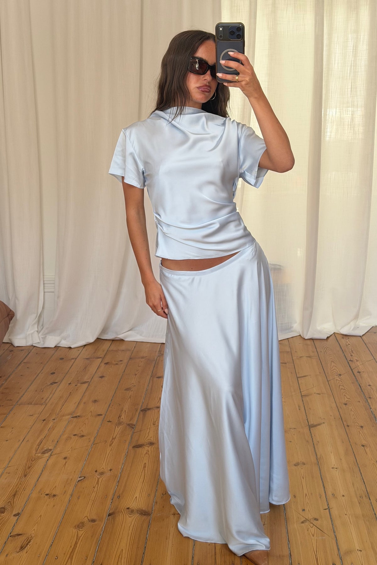 Halcyon Maxi Skirt Blue