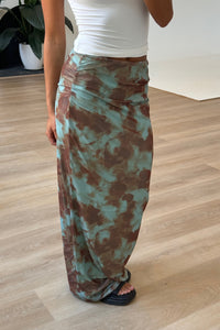 Lindy Skirt Green/Brown