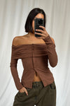 Rhia Longsleeve Top Hazelnut