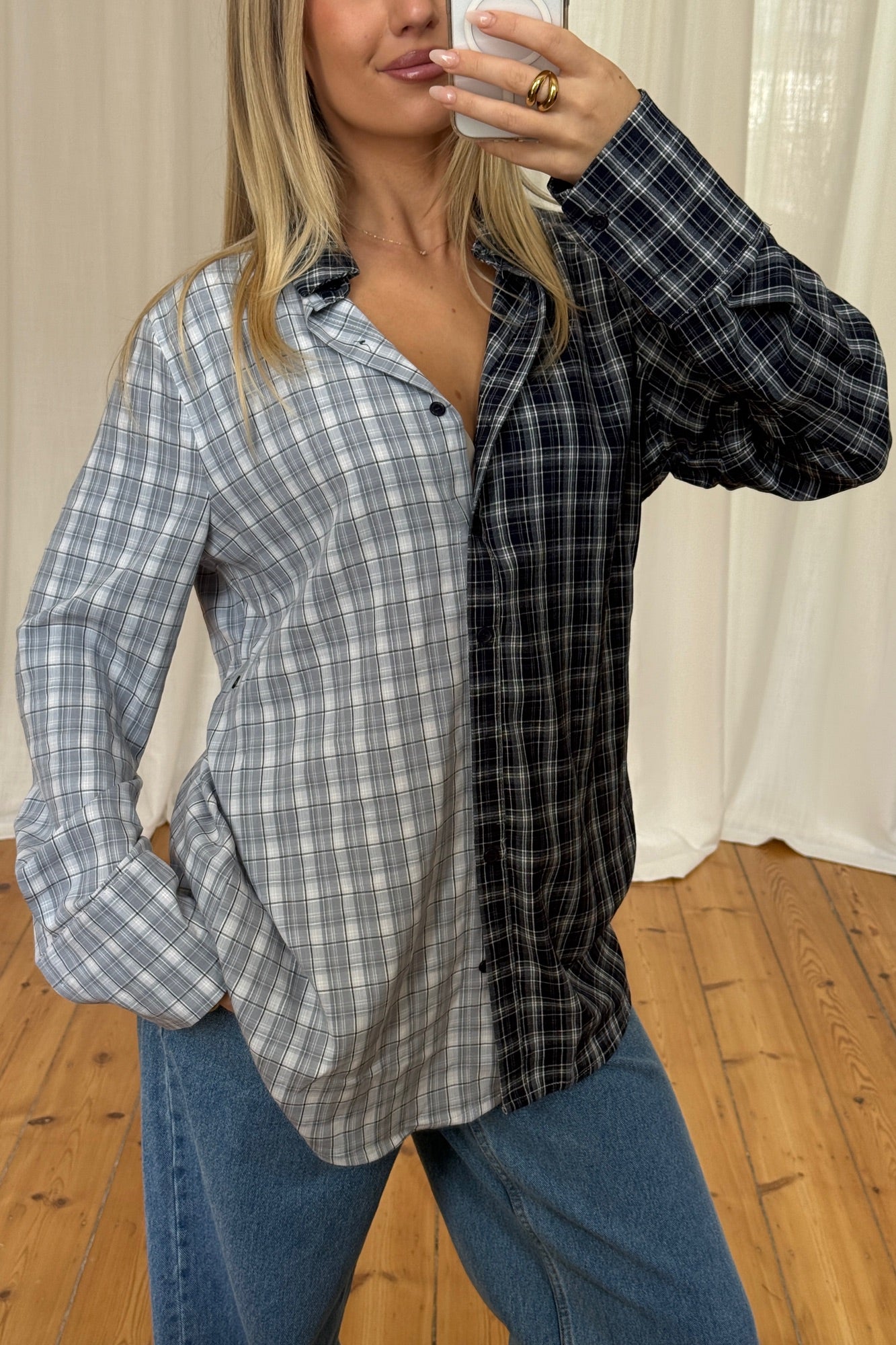 Tully Checkered Shirt Ocean