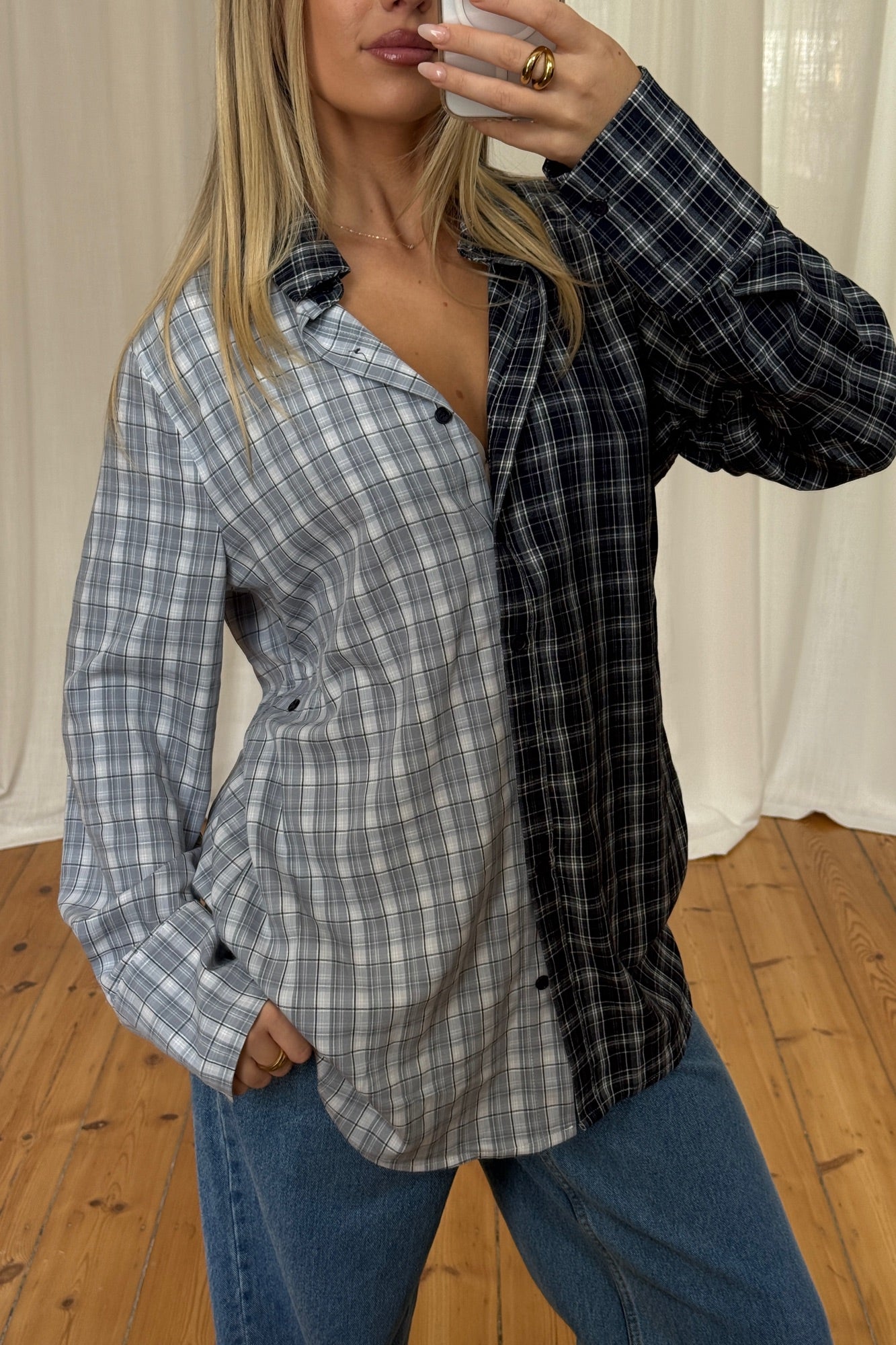 Tully Checkered Shirt Ocean