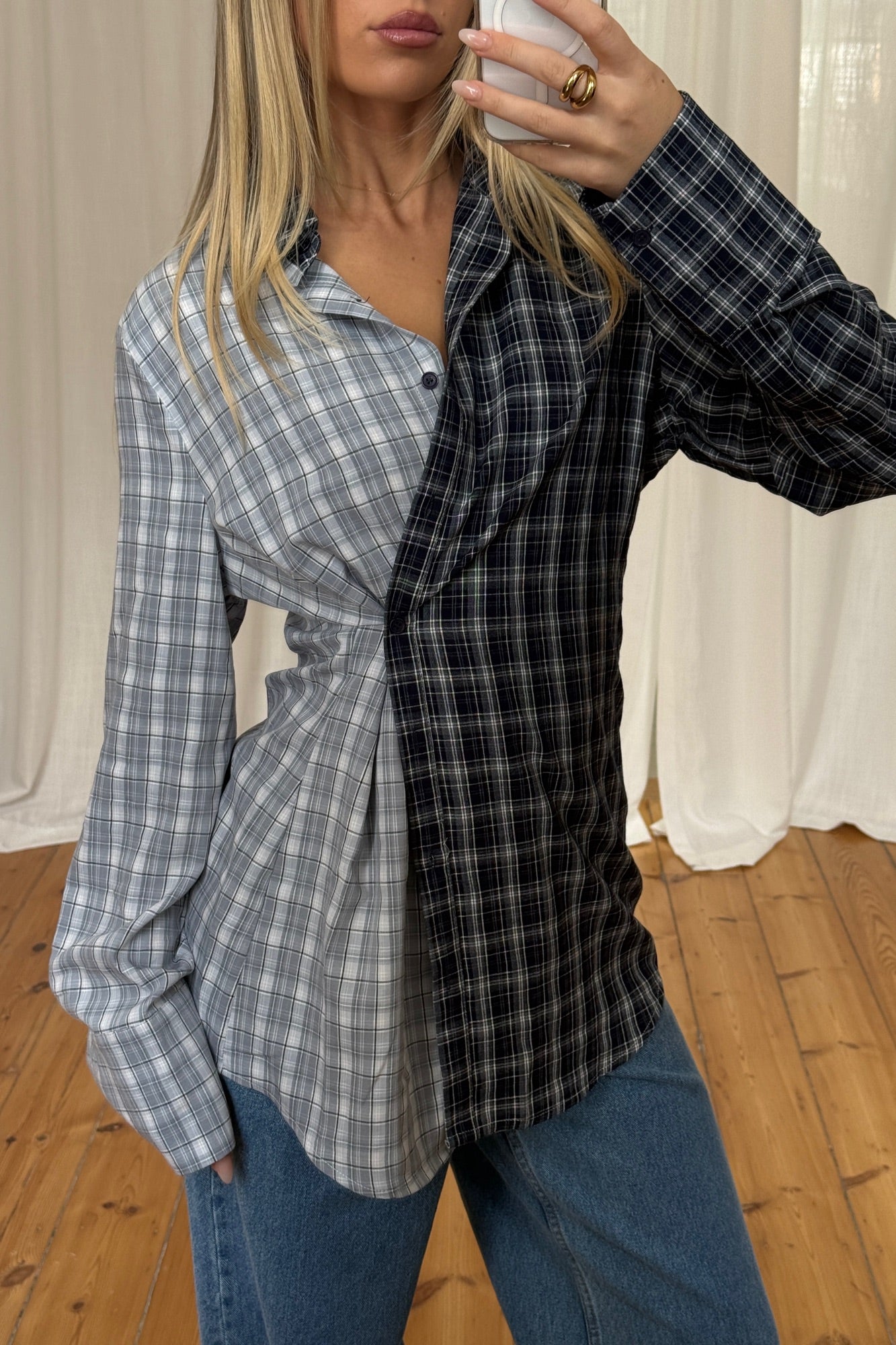 Tully Checkered Shirt Ocean