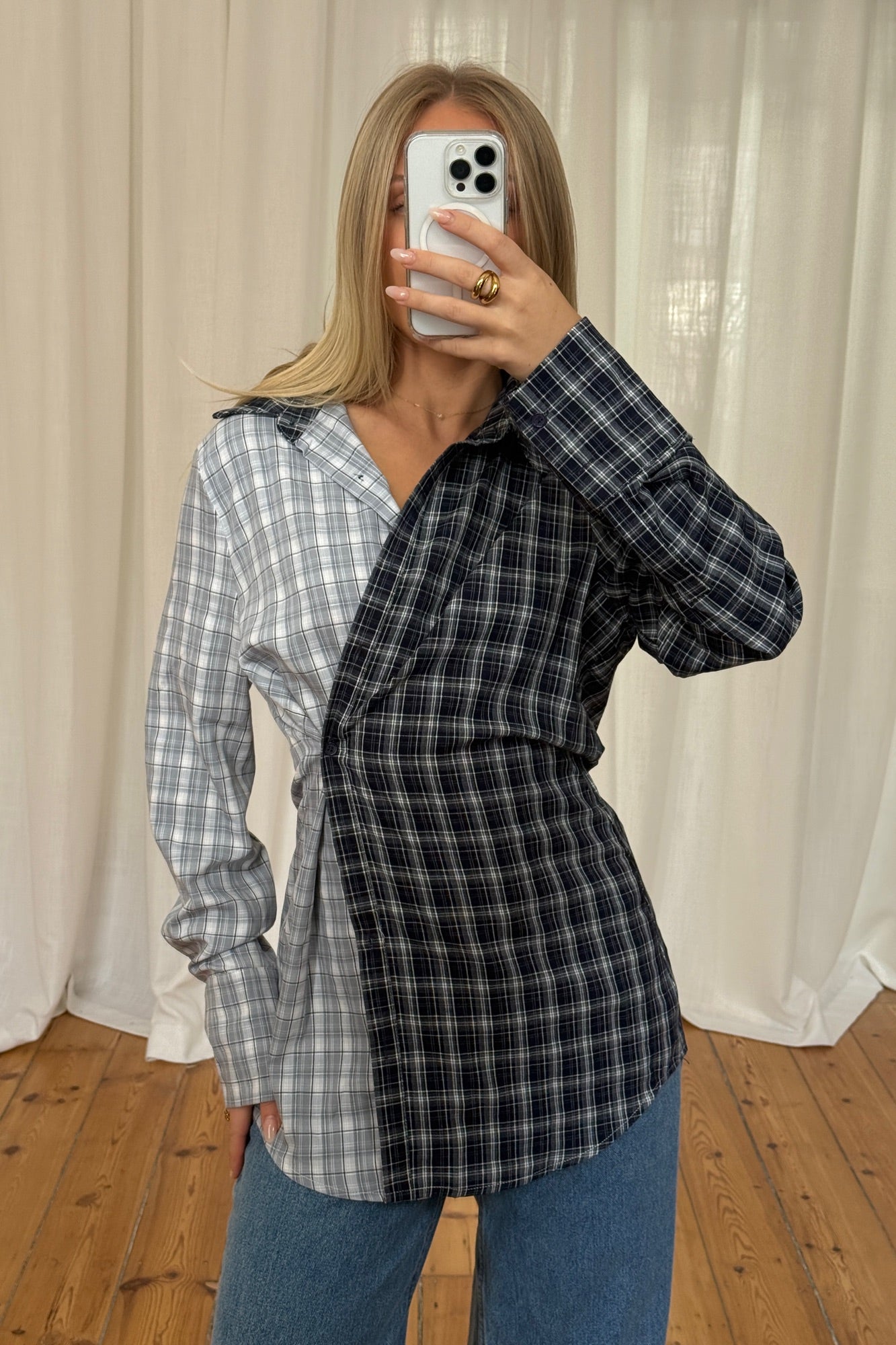 Tully Checkered Shirt Ocean