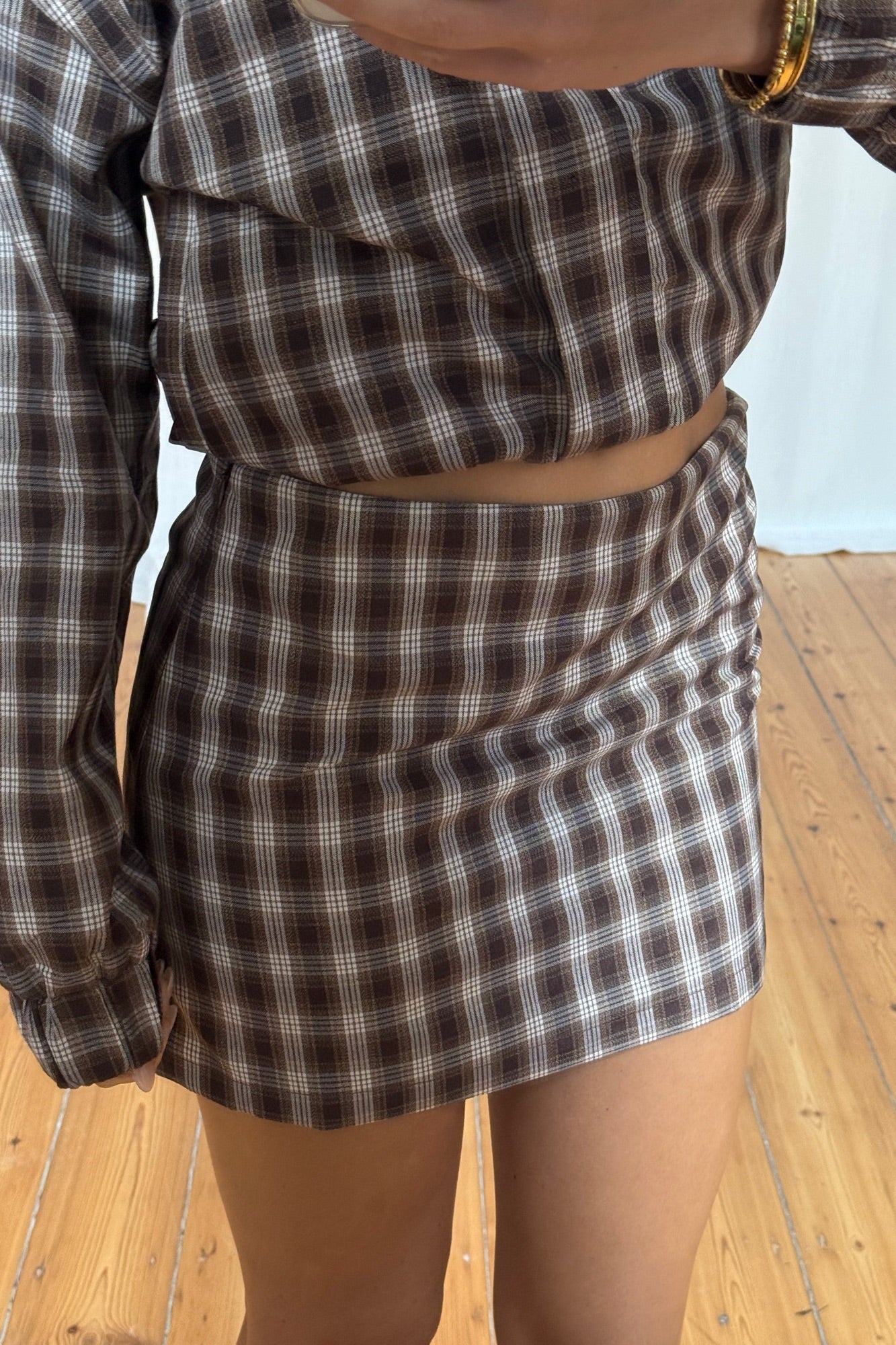 Peyton Mini Skirt Chocolate