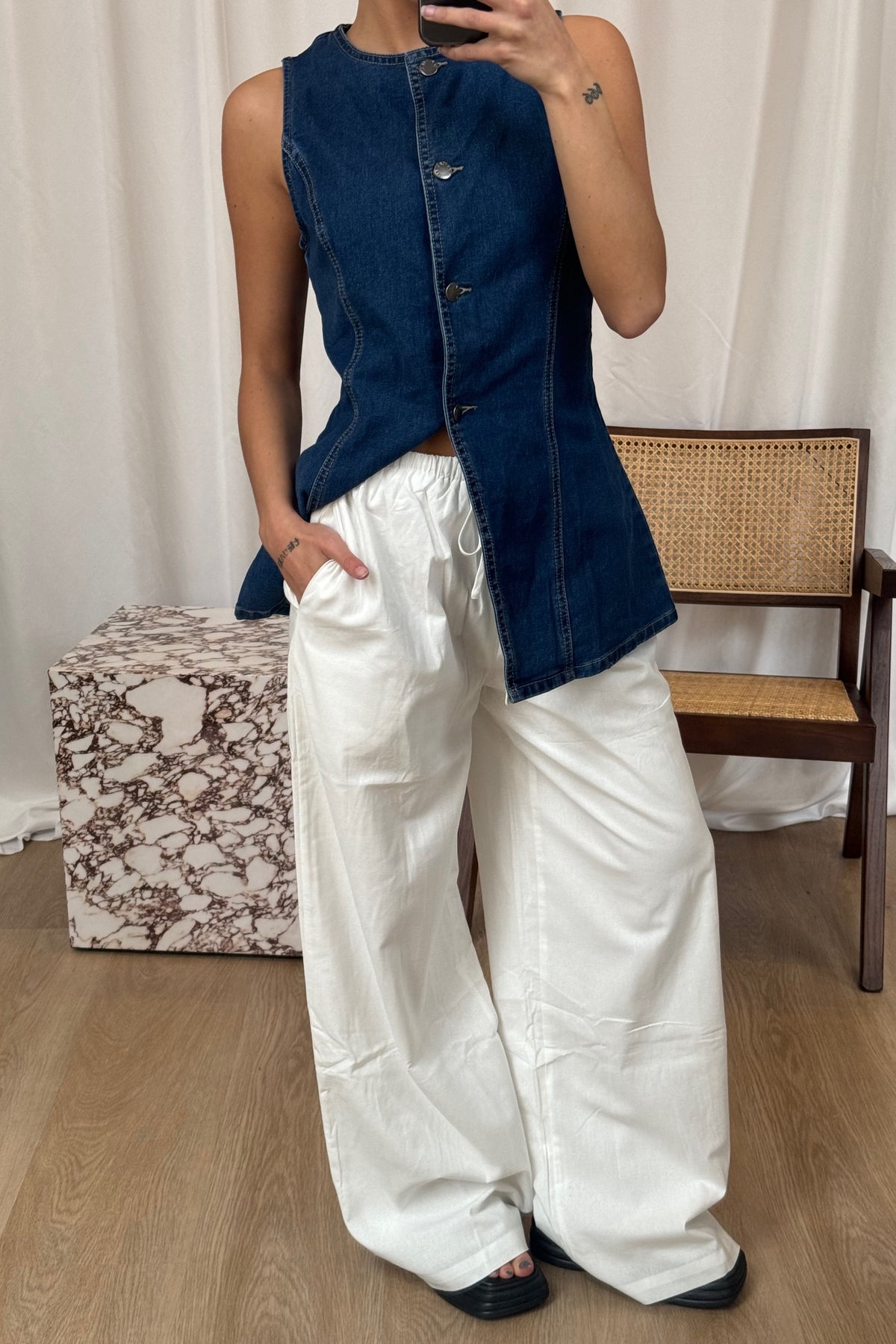 Ren Pant White