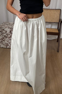 Hilary Maxi Skirt White