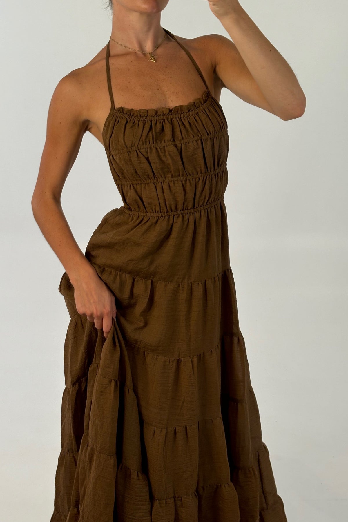 Esther Maxi Dress Chocolate