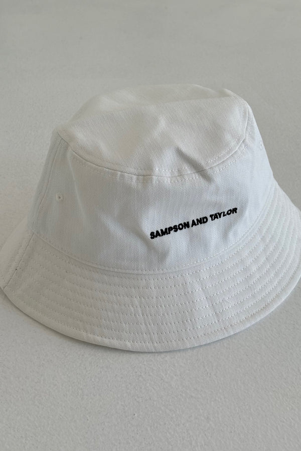 Bucket Hat Washed White