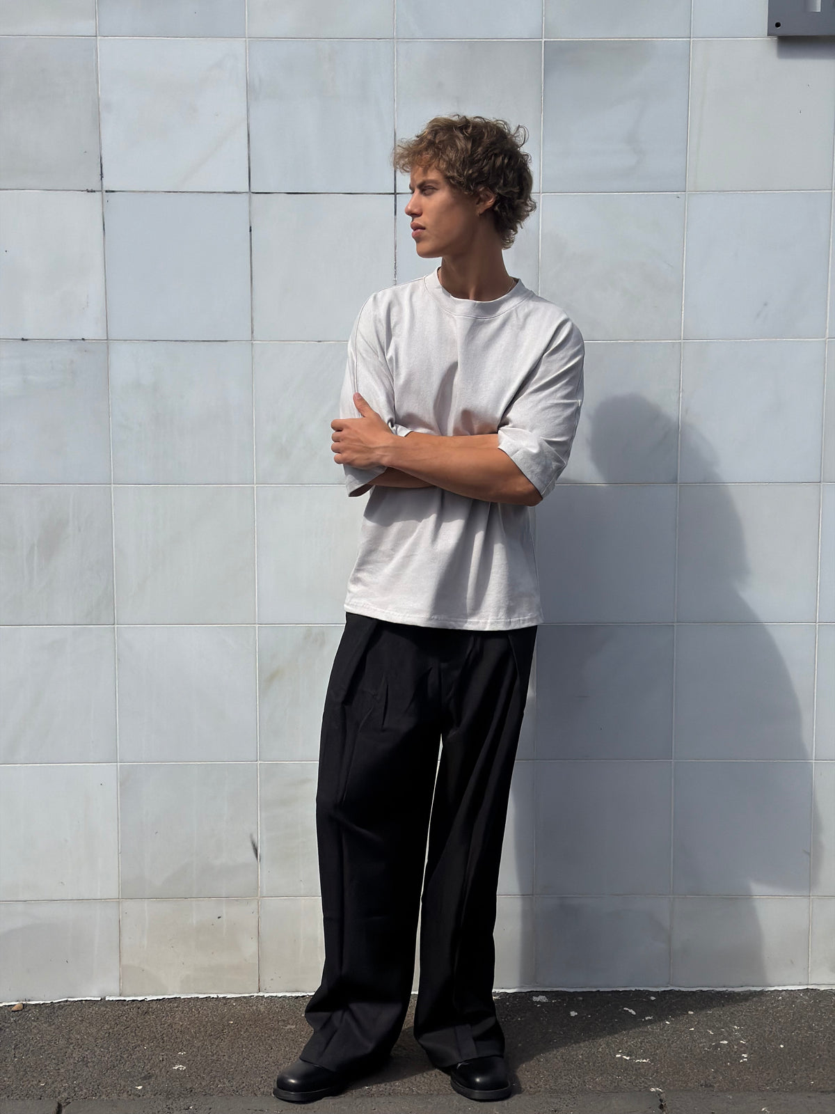 Batwing Cotton Tee Ivory