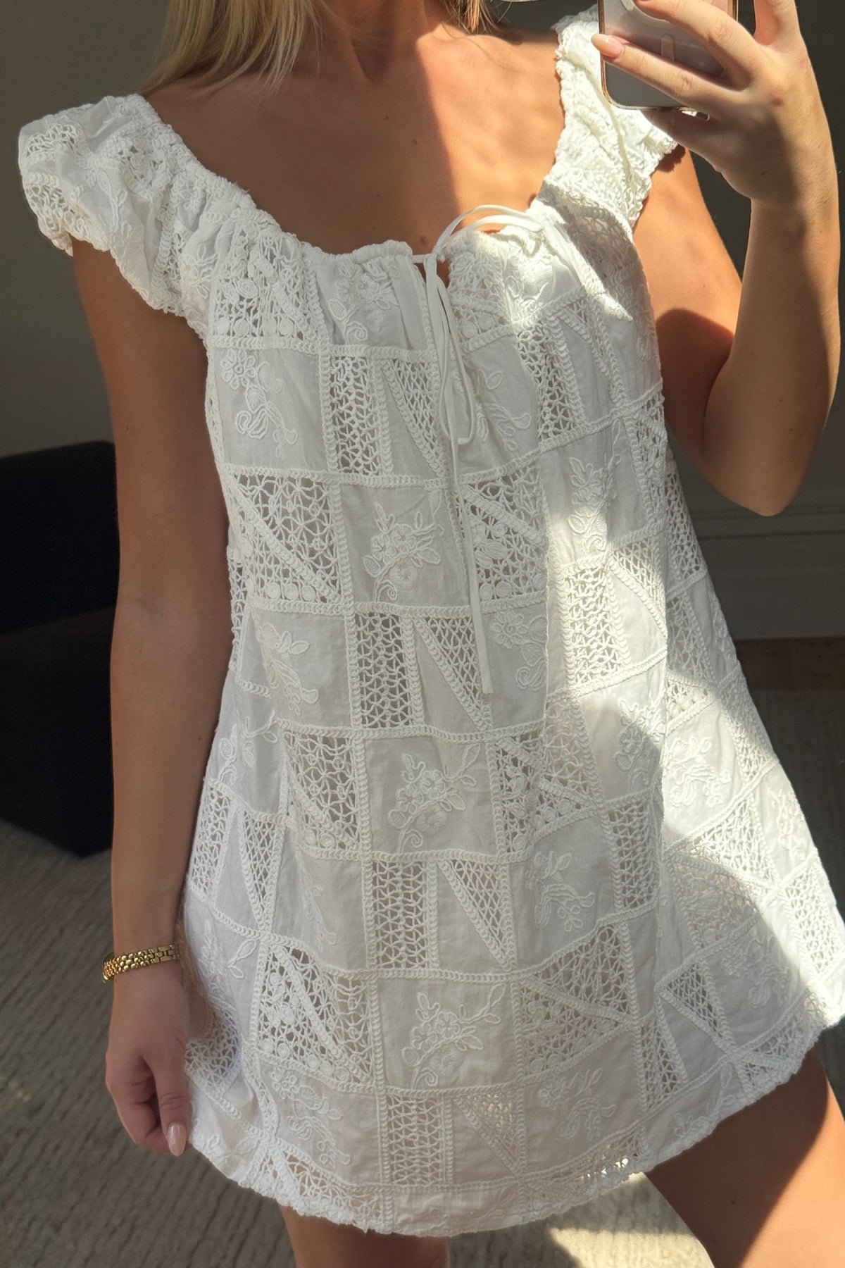 Yuni Mini Dress White