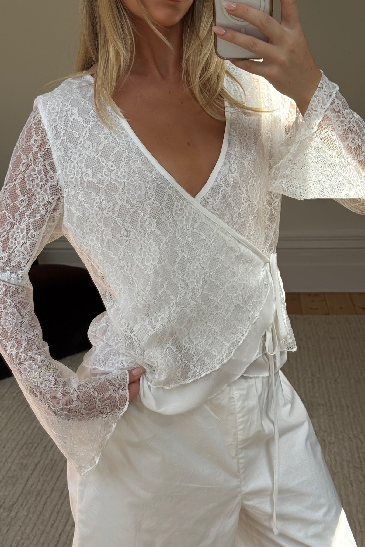Tammie Lace Top White
